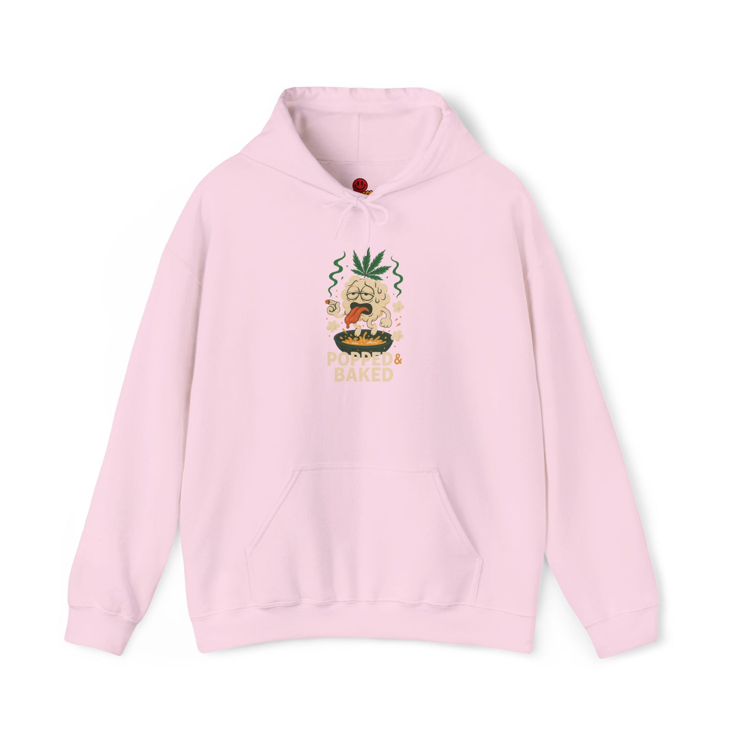 Popped & Baked Hoodie – Funny Popcorn Weed (Tax Included)