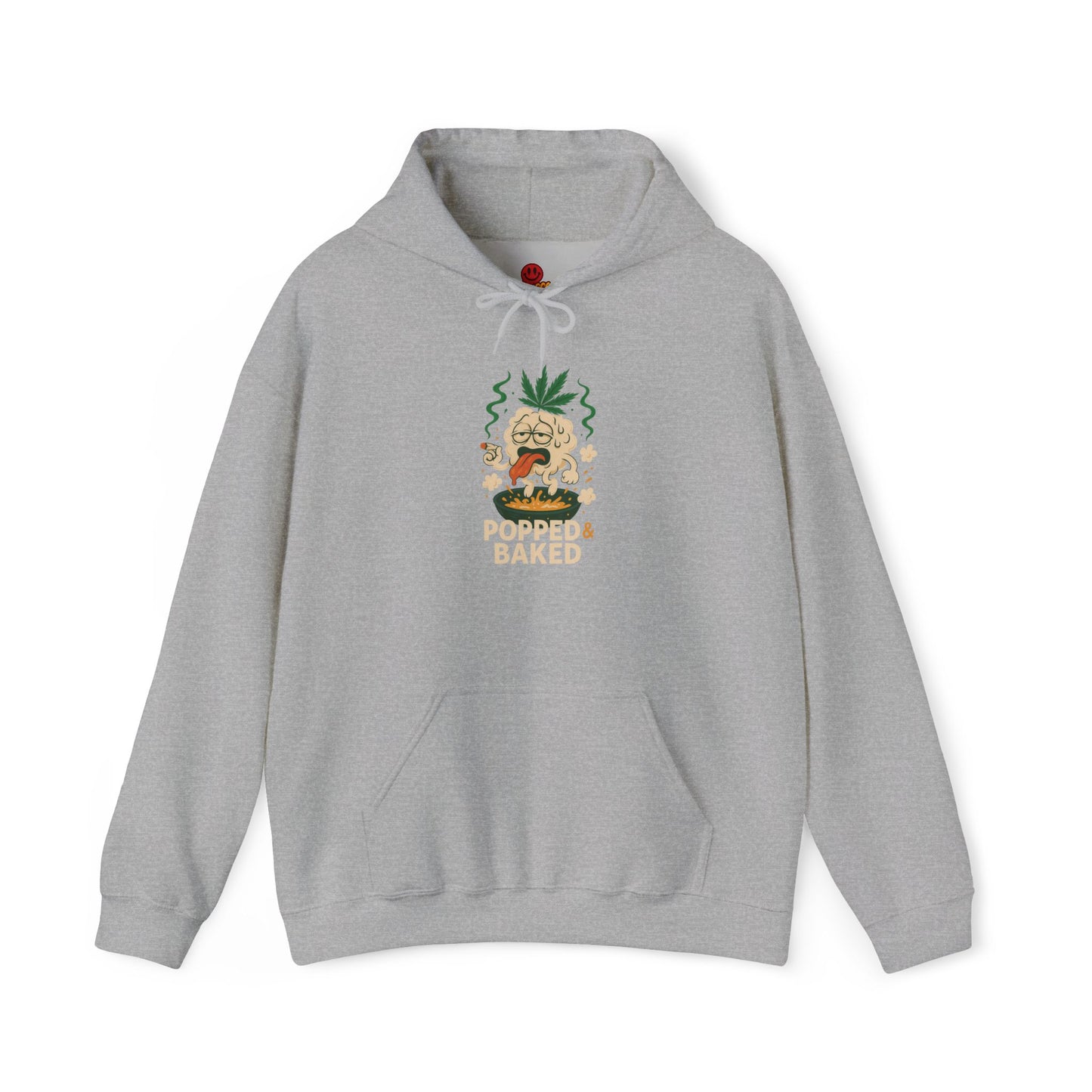 Popped & Baked Hoodie – Funny Popcorn Weed (Tax Included)