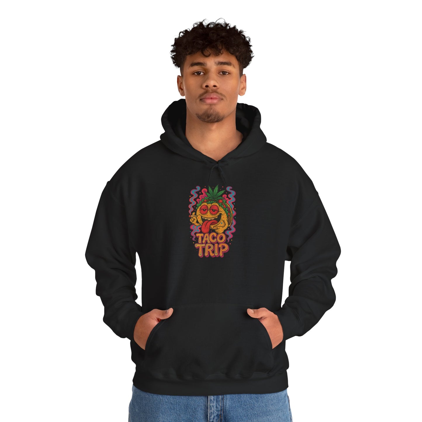 Taco Trip Hoodie – Funny Weed Taco (Tax Included)