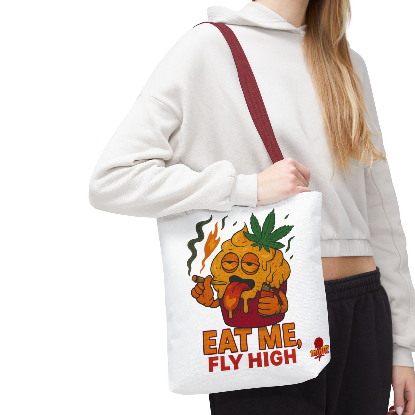 Eat Me Fly High Muffin Tote Bag – Funny Stoner Weed Edible (Tax Included)