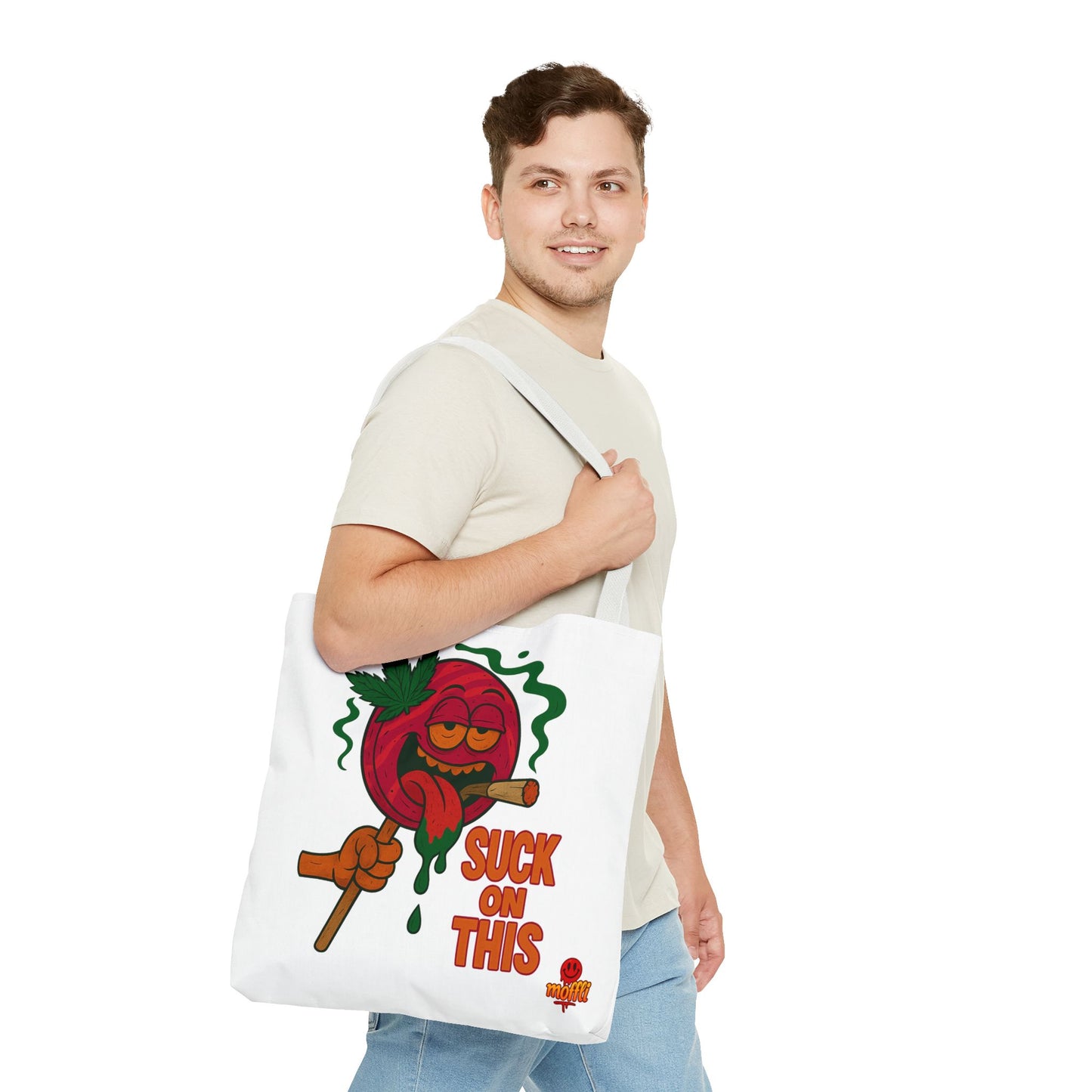 Suck on This Tote Bag – Funny Lollipop Weed Design (Tax Included)