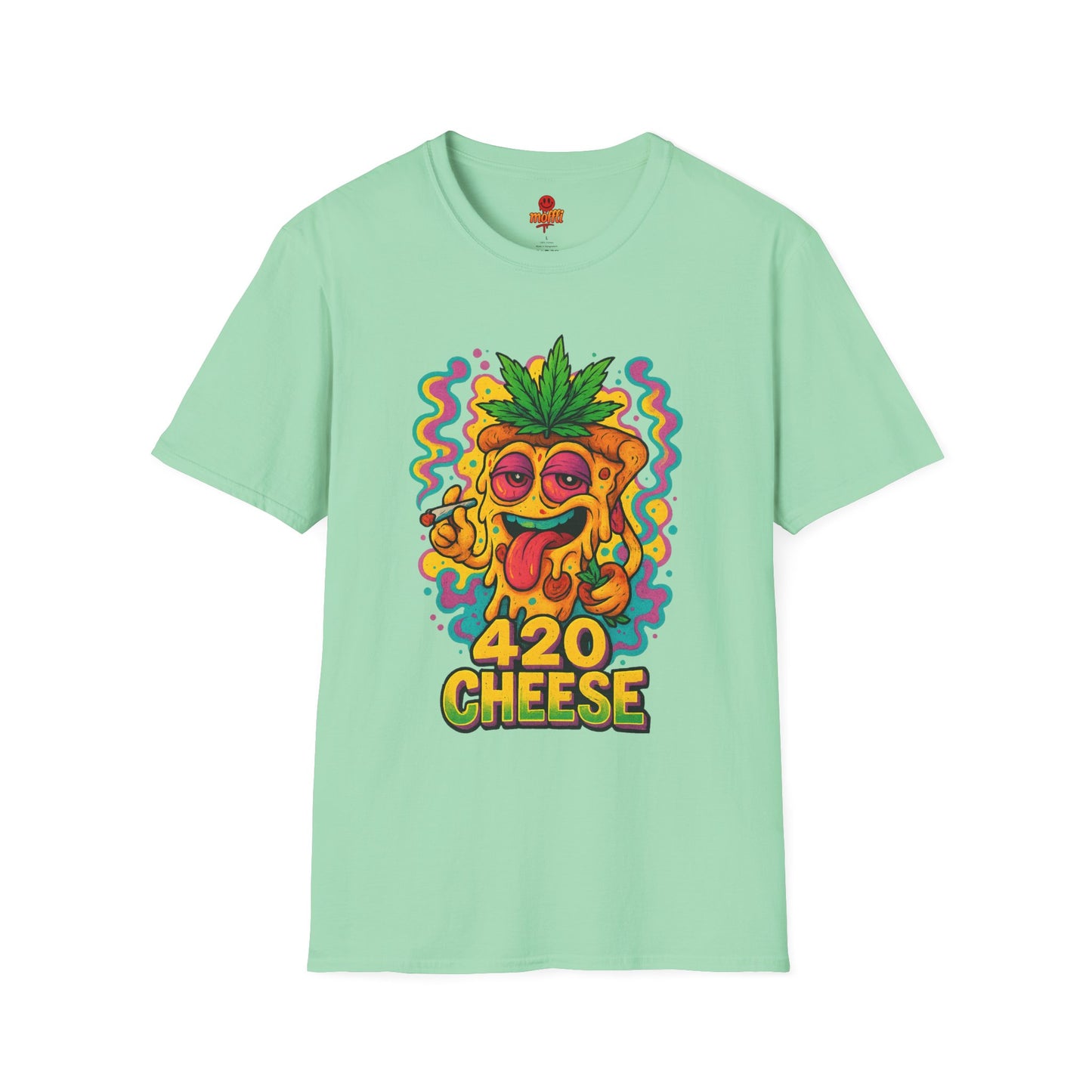 420 Cheese Weed Shirt – Funny Trippy Pizza T-Shirt (Tax Included)