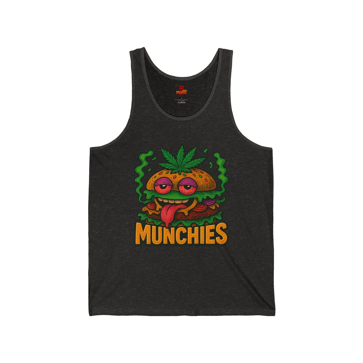 420 Munchies Tank Top – High Burger Cartoon (Tax Included)