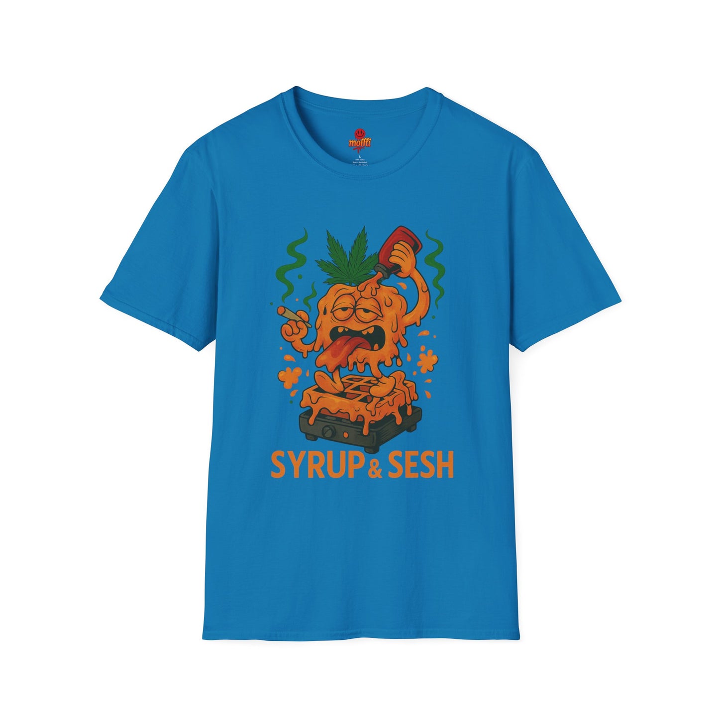 Syrup & Sesh T-Shirt – Funny Weed Waffle Shirt (Tax Included)