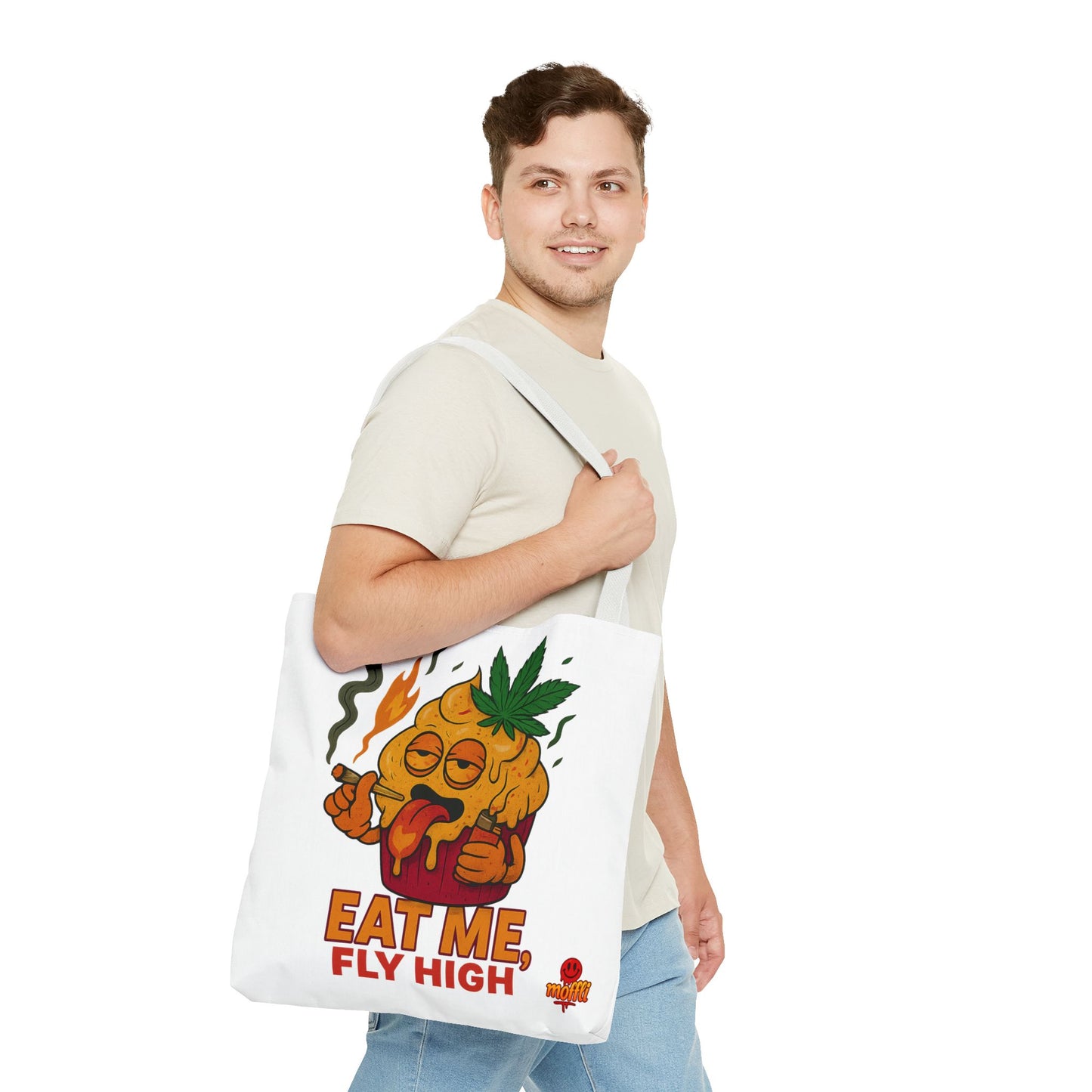 Eat Me Fly High Muffin Tote Bag – Funny Stoner Weed Edible (Tax Included)