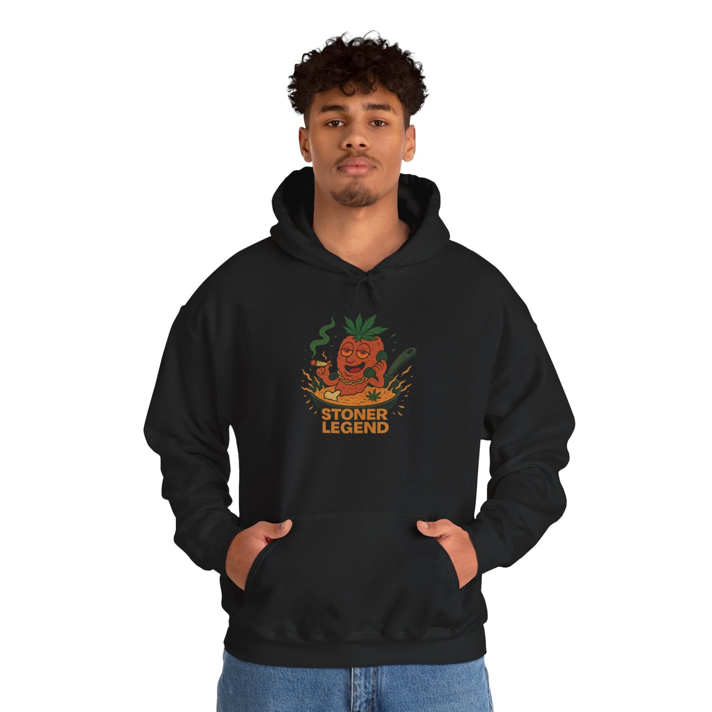 Stoner Legend Hoodie – Weed Fried Chicken Chef (Tax Included)