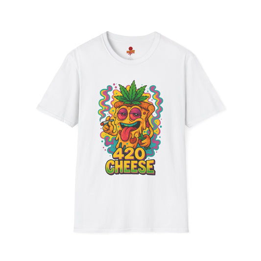 420 Cheese Weed Shirt – Funny Trippy Pizza T-Shirt (Tax Included)