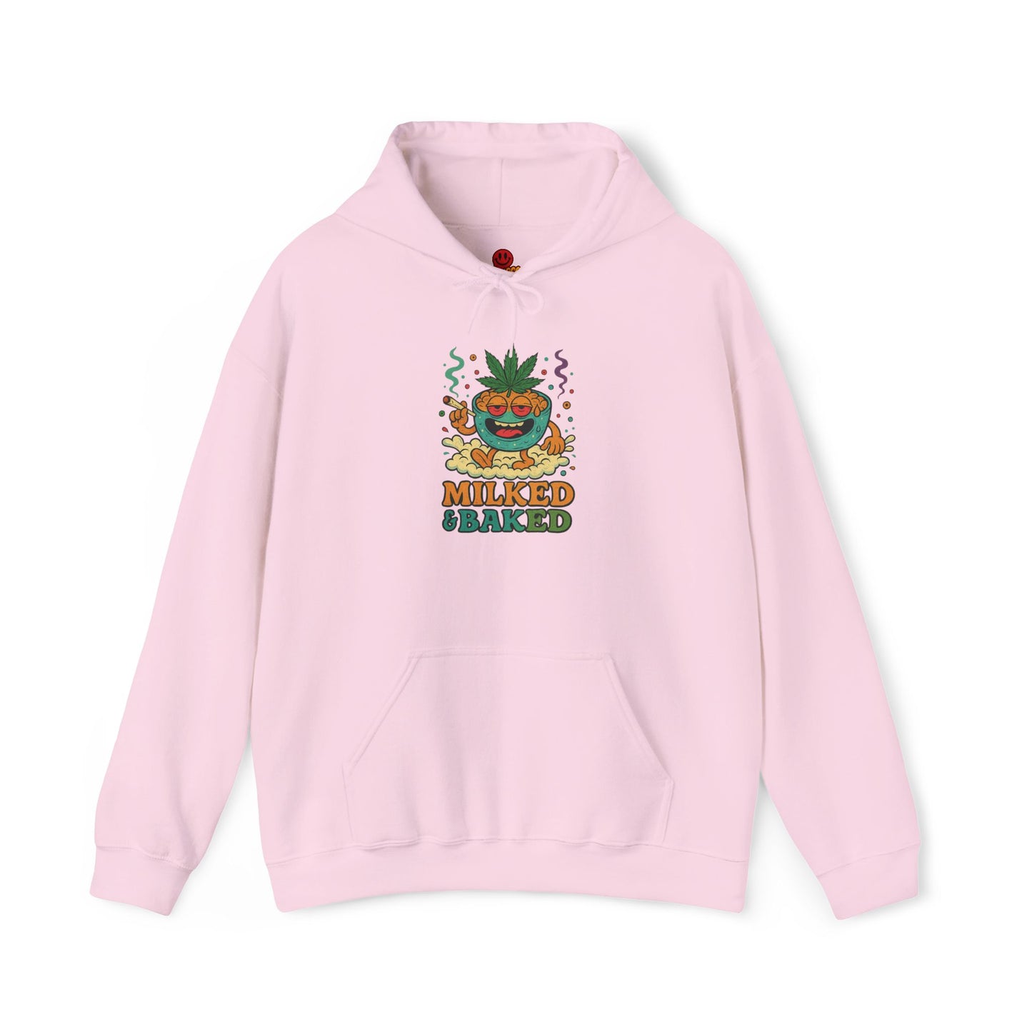 Milked & Baked Hoodie – Funny Green Cereal Bowl Weed (Tax Included)