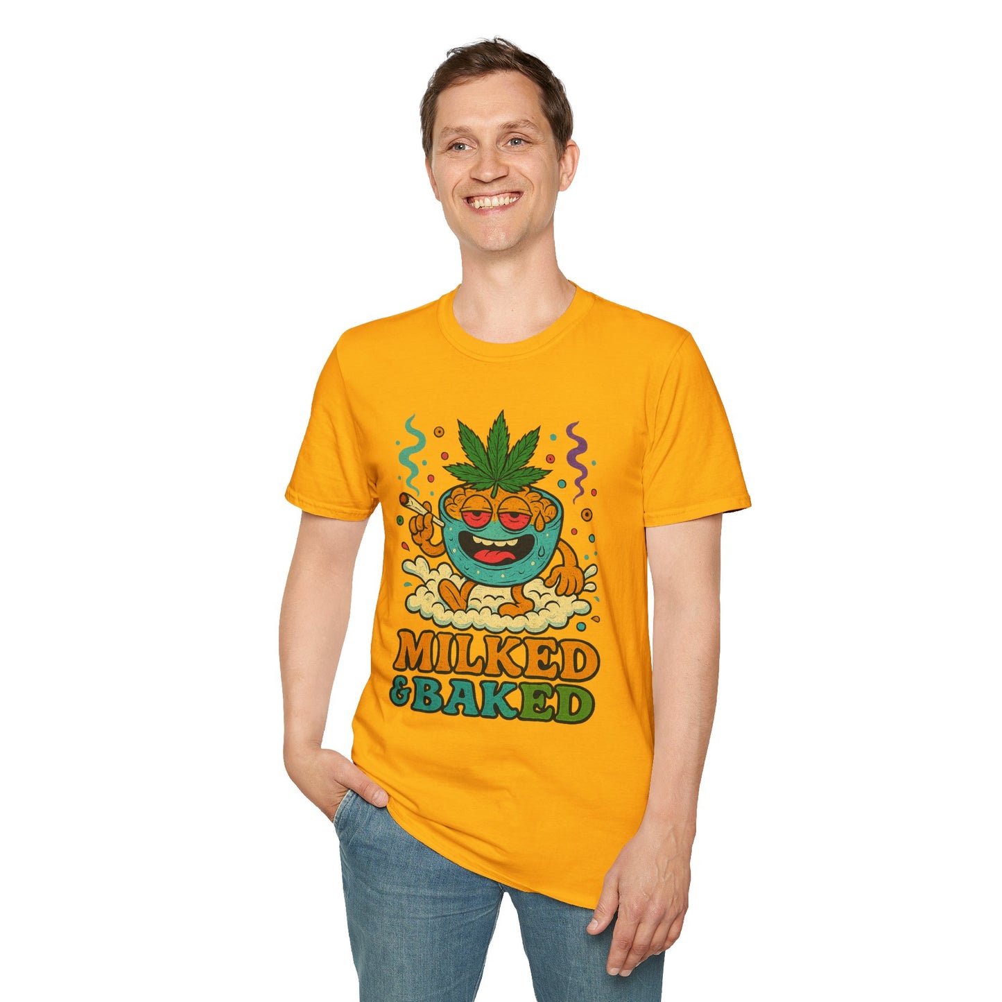Milked & Baked Stoner  420 Cereal Shirt (Tax Included)