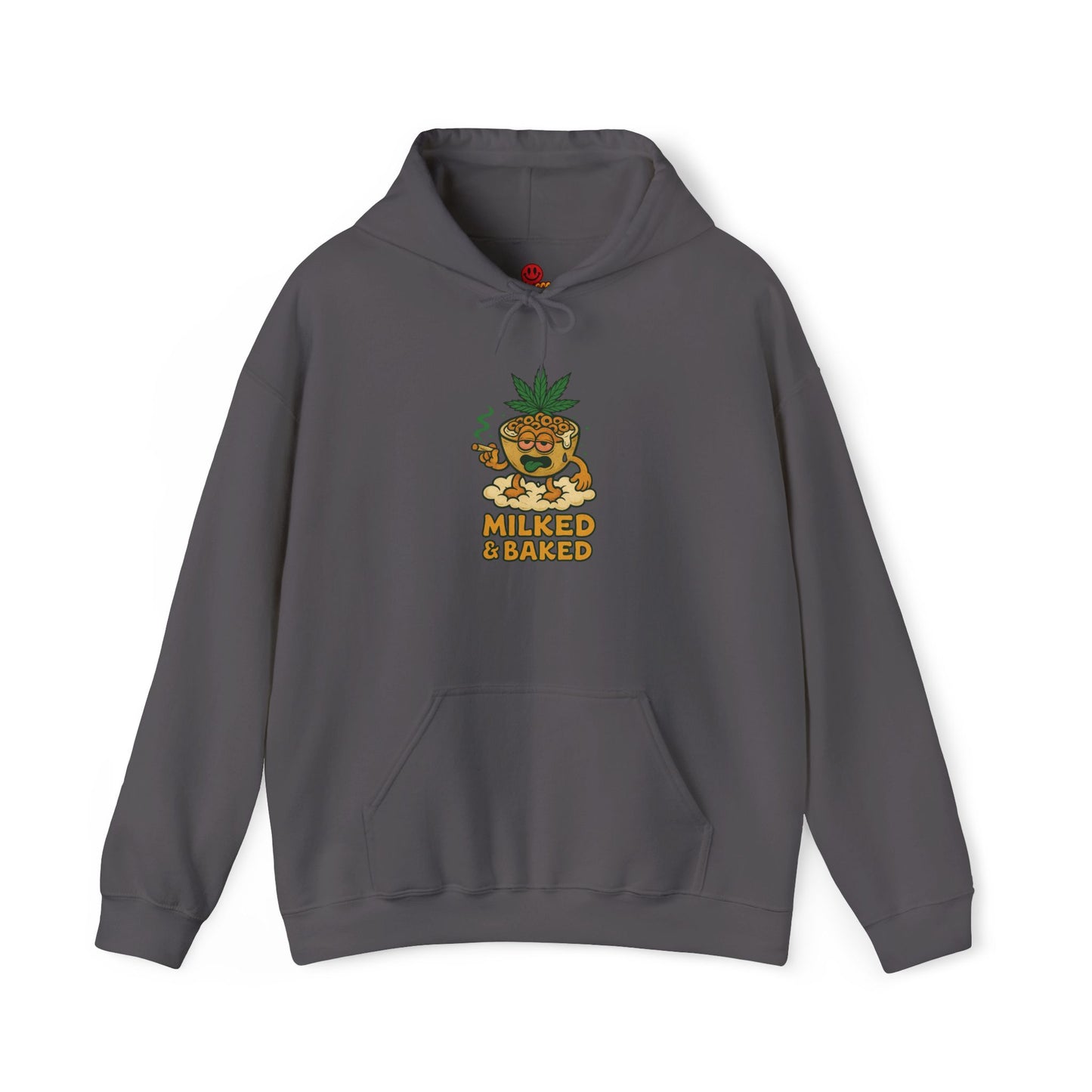 Milked & Baked Hoodie – Funny Cereal Bowl Stoner (Tax Included)