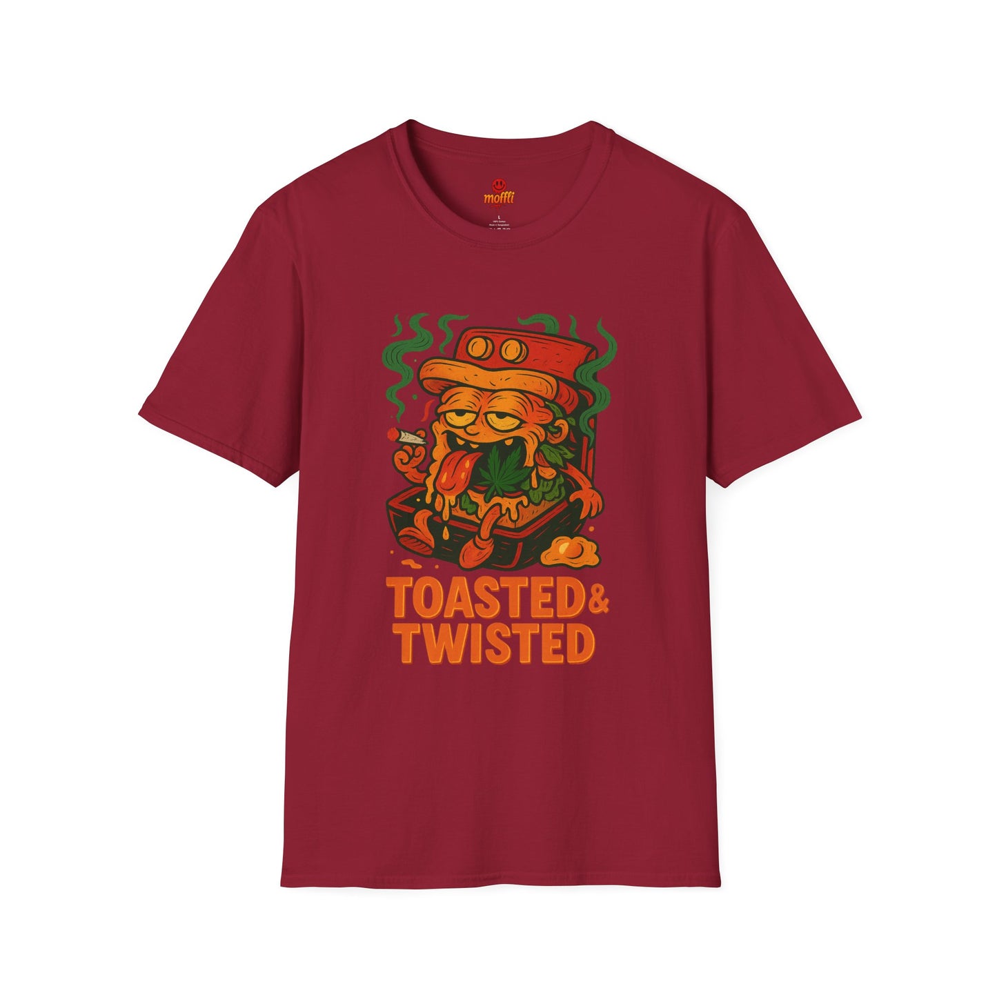 Toasted & Twisted T-Shirt – Funny Weed Sandwich (Tax Included)