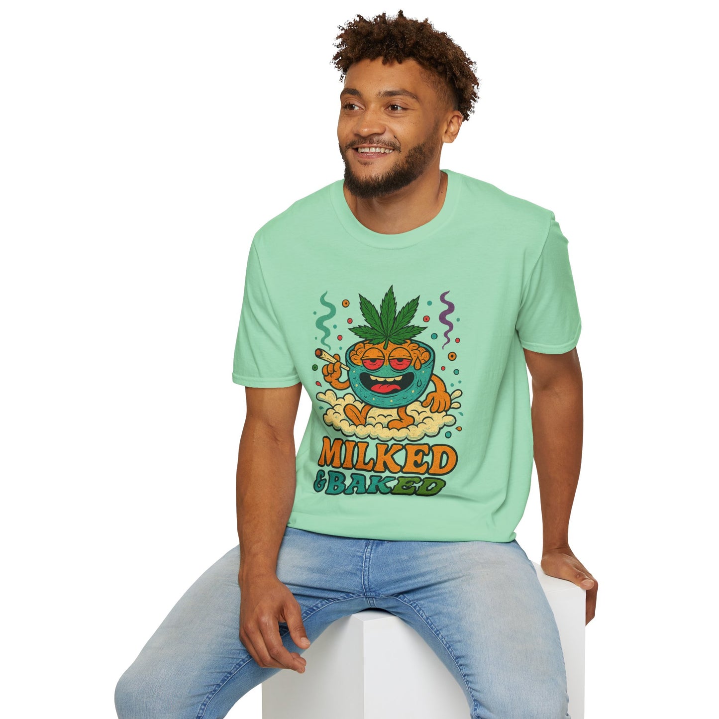 Milked & Baked Stoner  420 Cereal Shirt (Tax Included)