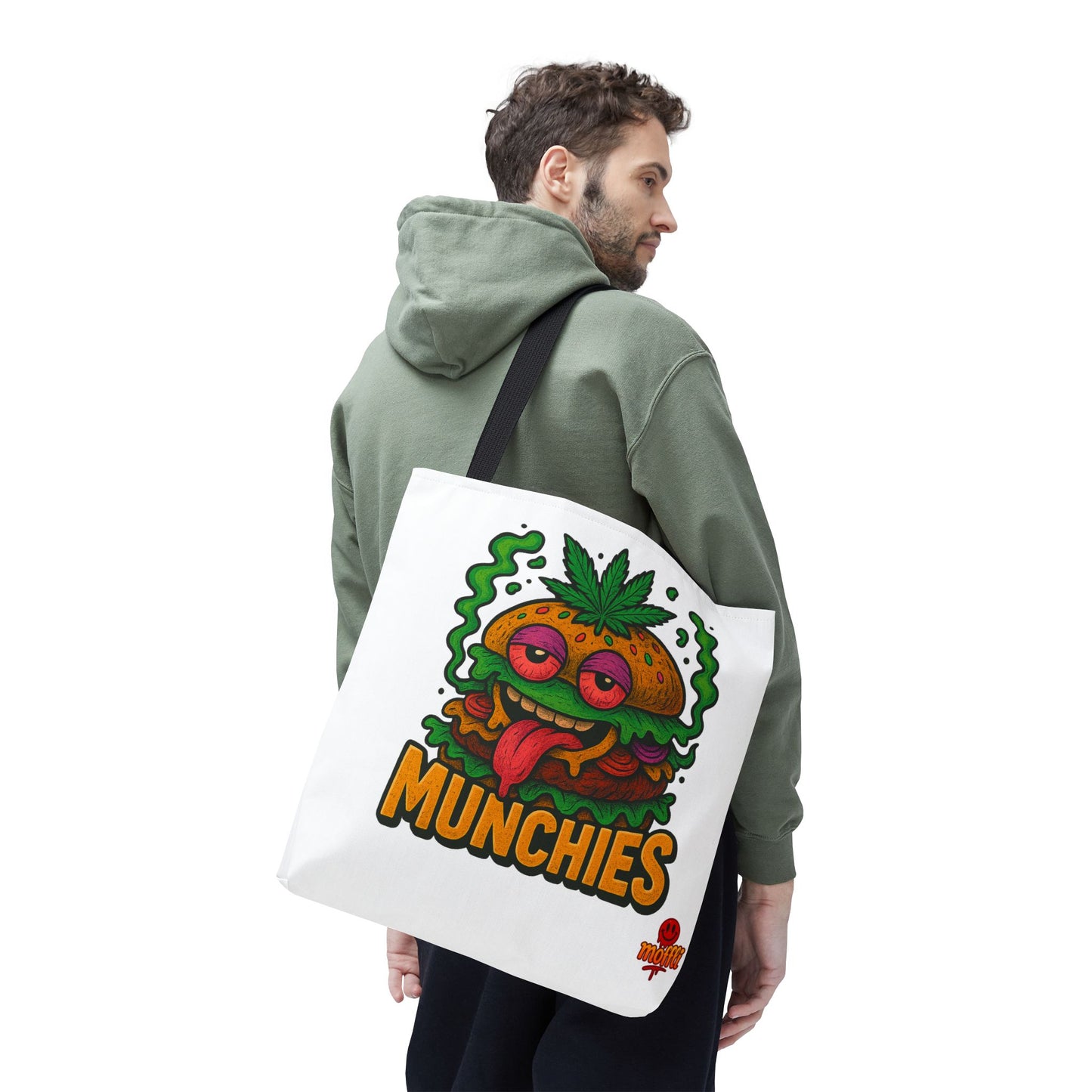 Munchies Burger Tote Bag – Funny Weed Food (Tax Included)
