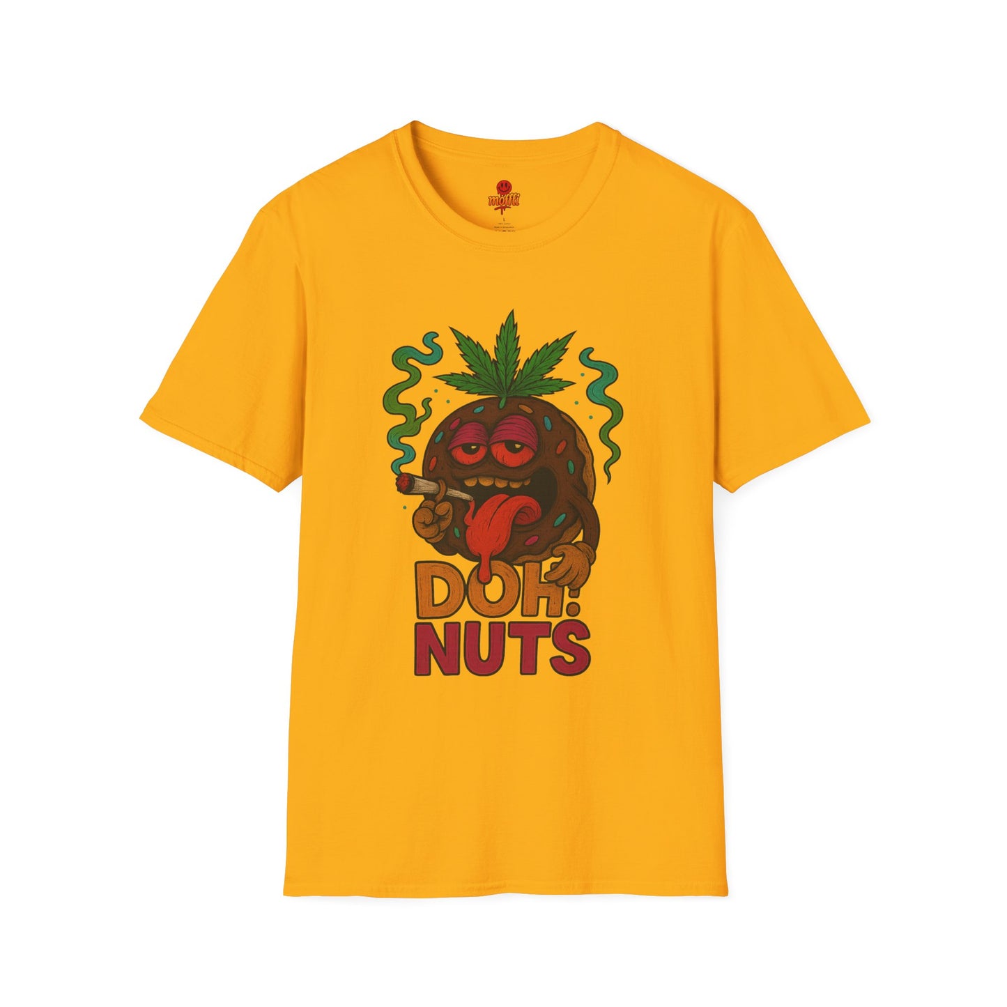 DOH! NUTS Black Chocolate Donut Stoner Shirt (Tax Included)