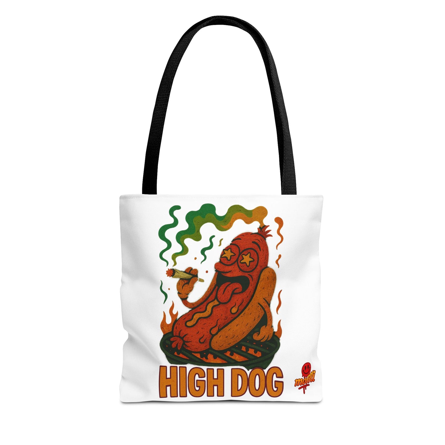 High Dog Tote Bag – Funny Hot Dog Weed 420 (Tax Included)