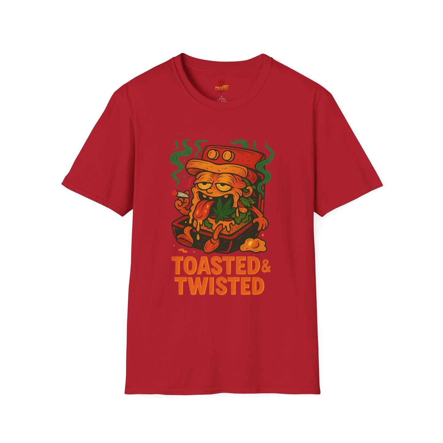 Toasted & Twisted T-Shirt – Funny Weed Sandwich (Tax Included)