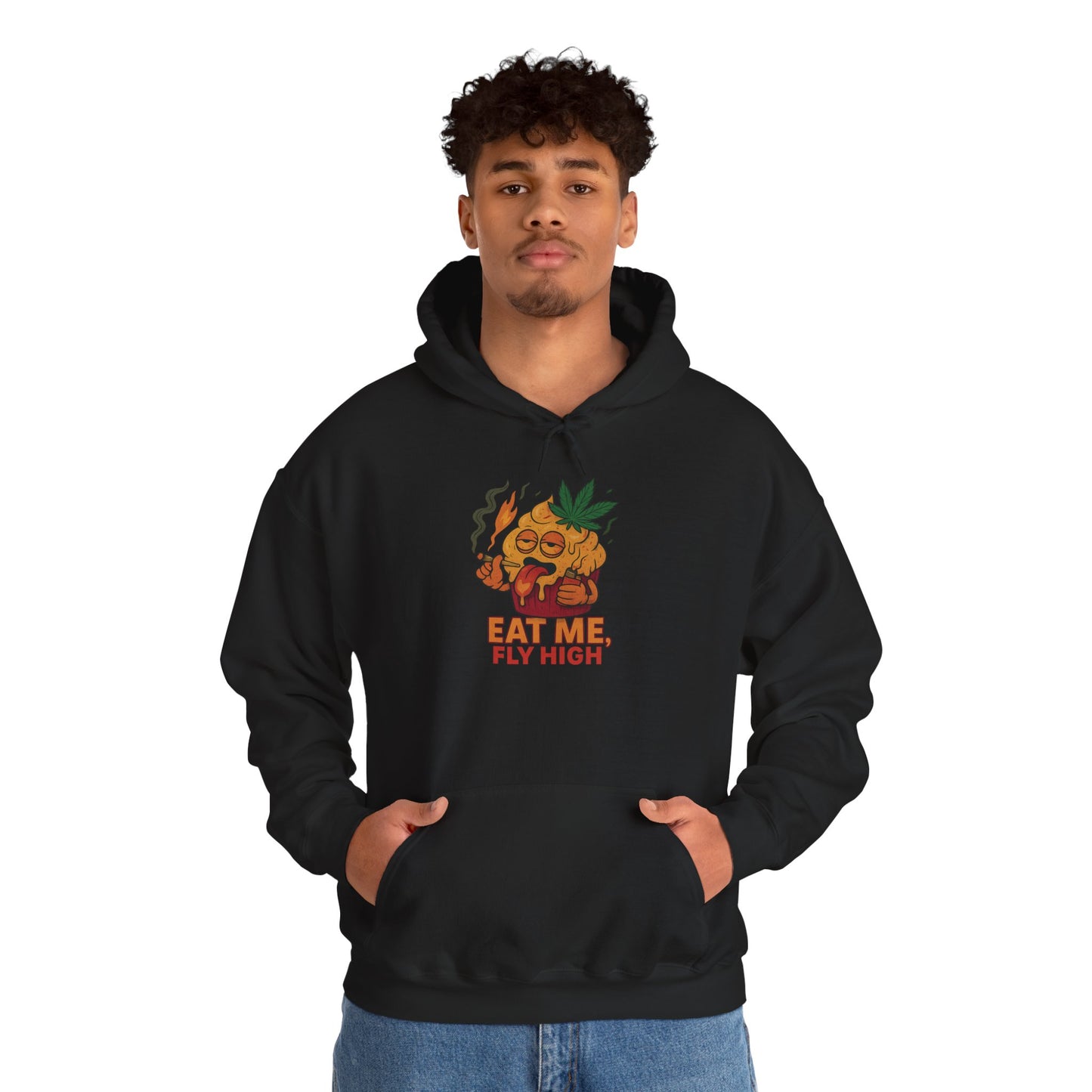 Eat Me Fly High Hoodie – Funny Weed Muffin (Tax Included)