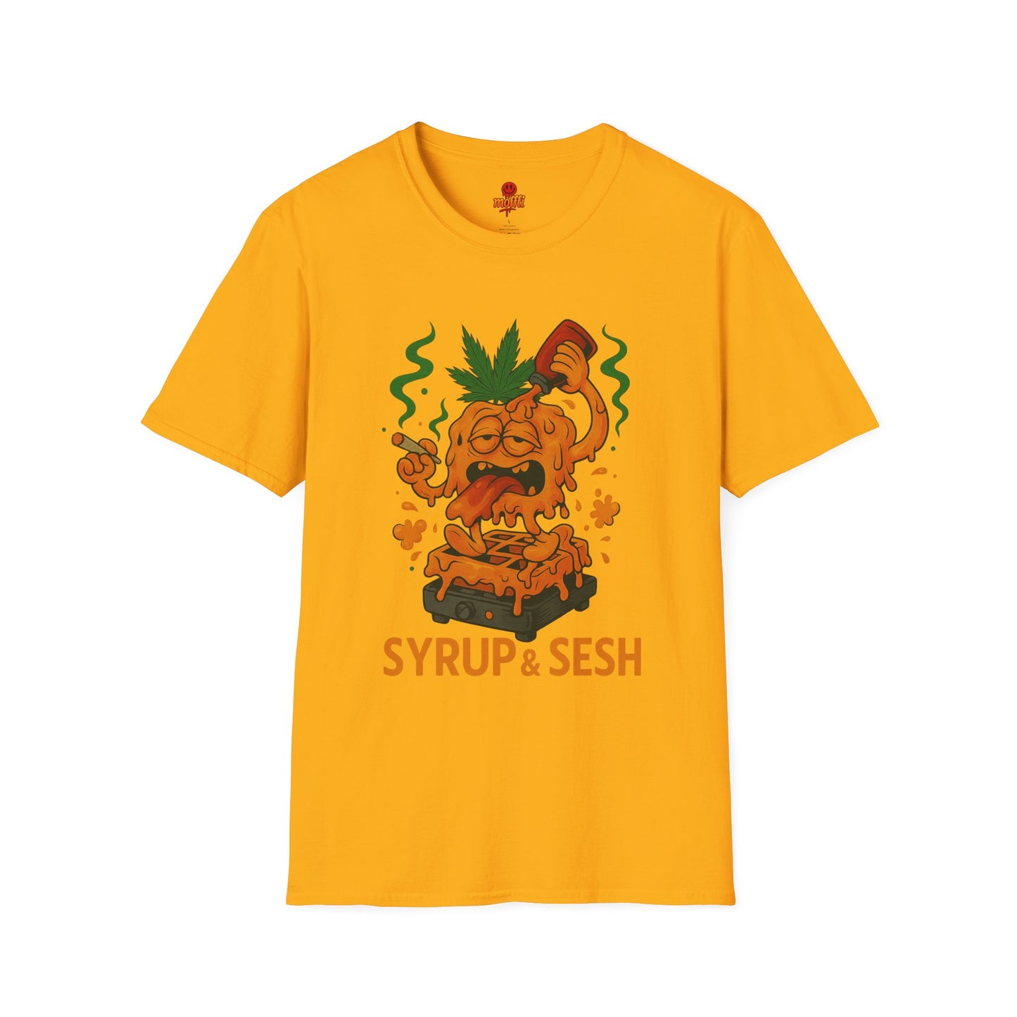 Syrup & Sesh T-Shirt – Funny Weed Waffle Shirt (Tax Included)