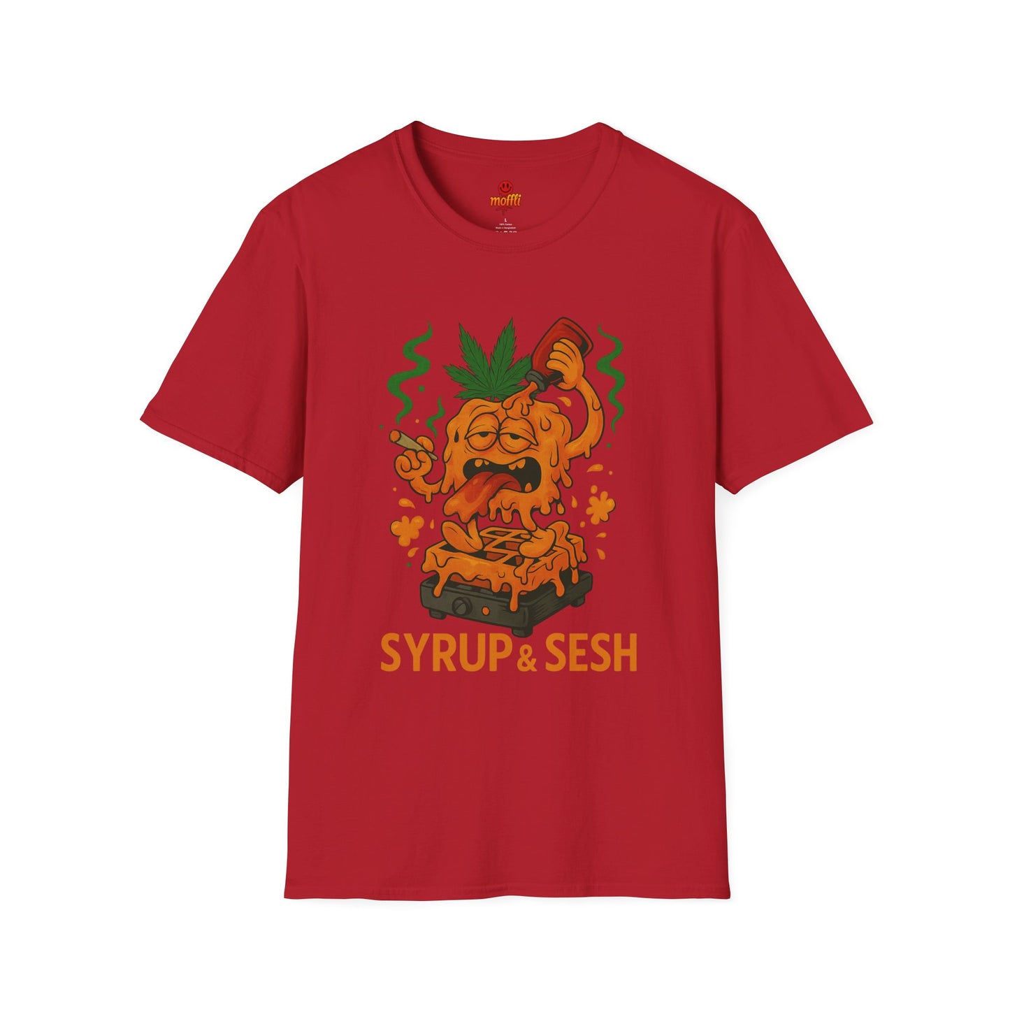 Syrup & Sesh T-Shirt – Funny Weed Waffle Shirt (Tax Included)