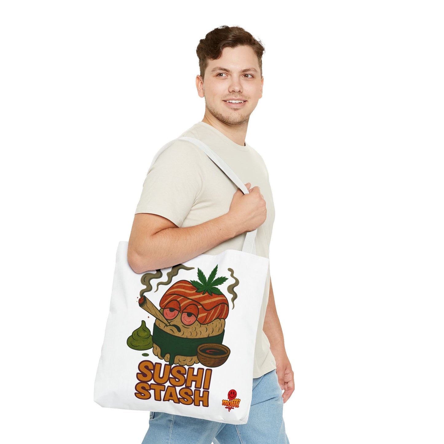 Sushi Stash Tote Bag – Funny Weed Sushi Roll Design (Tax Included)
