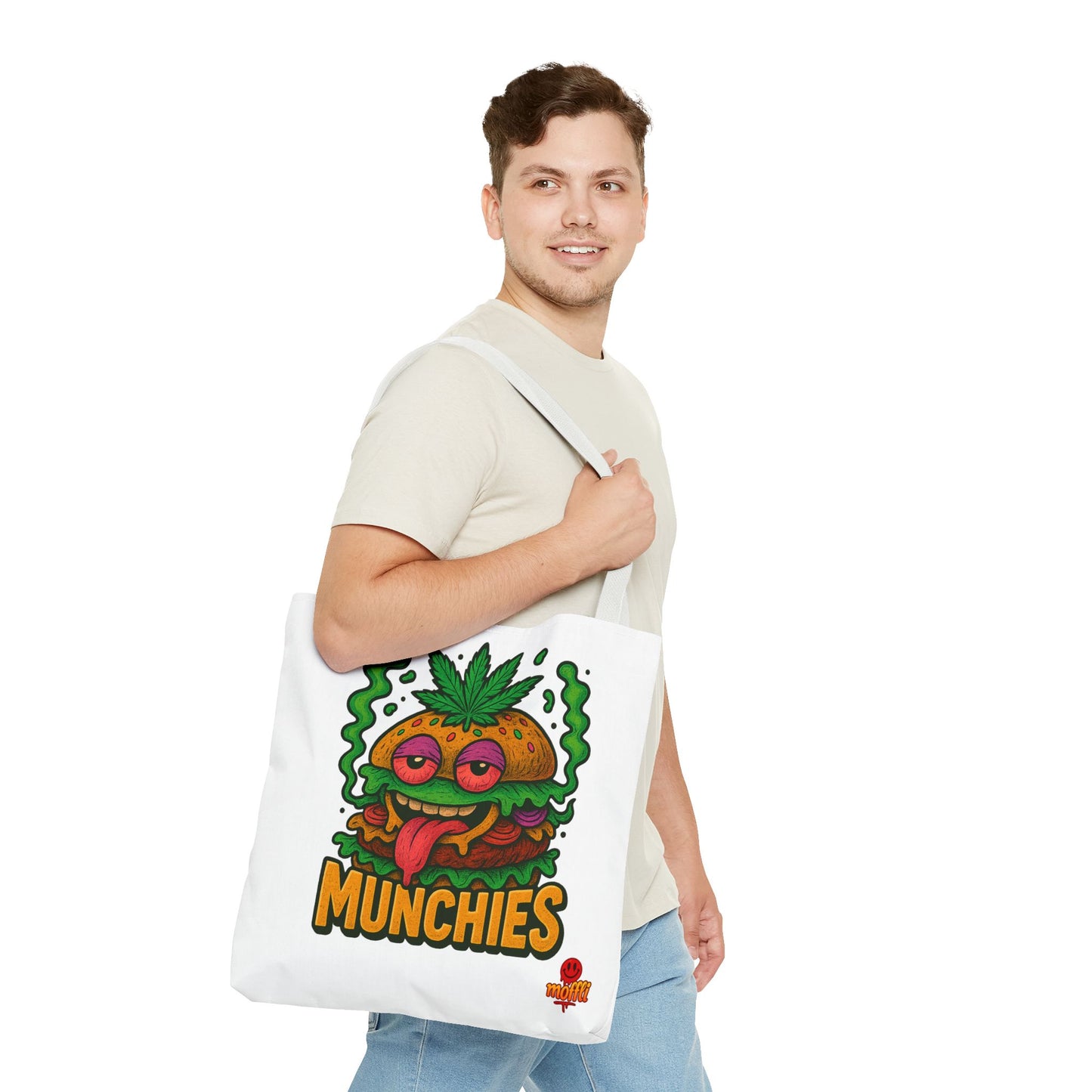 Munchies Burger Tote Bag – Funny Weed Food (Tax Included)