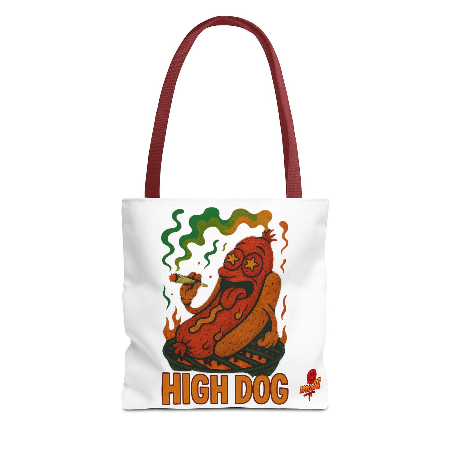 High Dog Tote Bag – Funny Hot Dog Weed 420 (Tax Included)