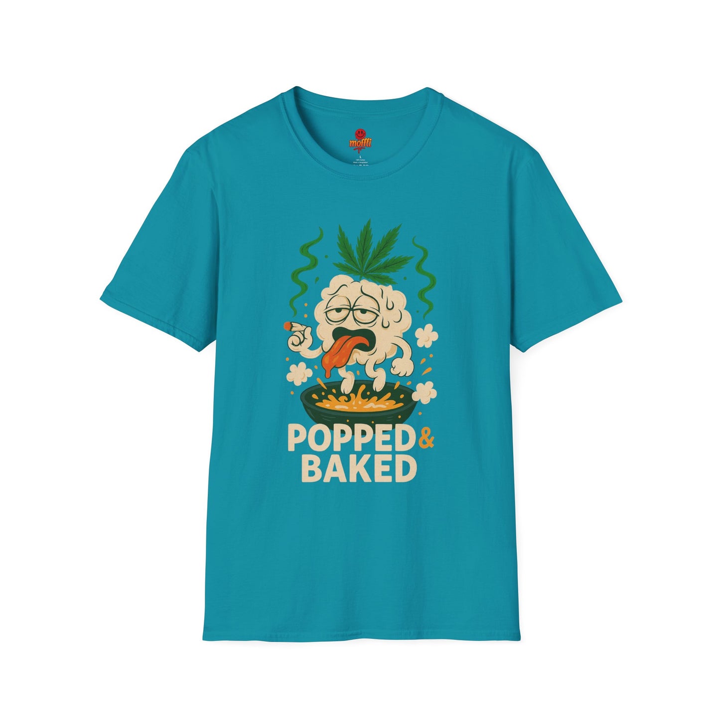 Popped & Baked – Funny Weed Popcorn Shirt (Tax Included)