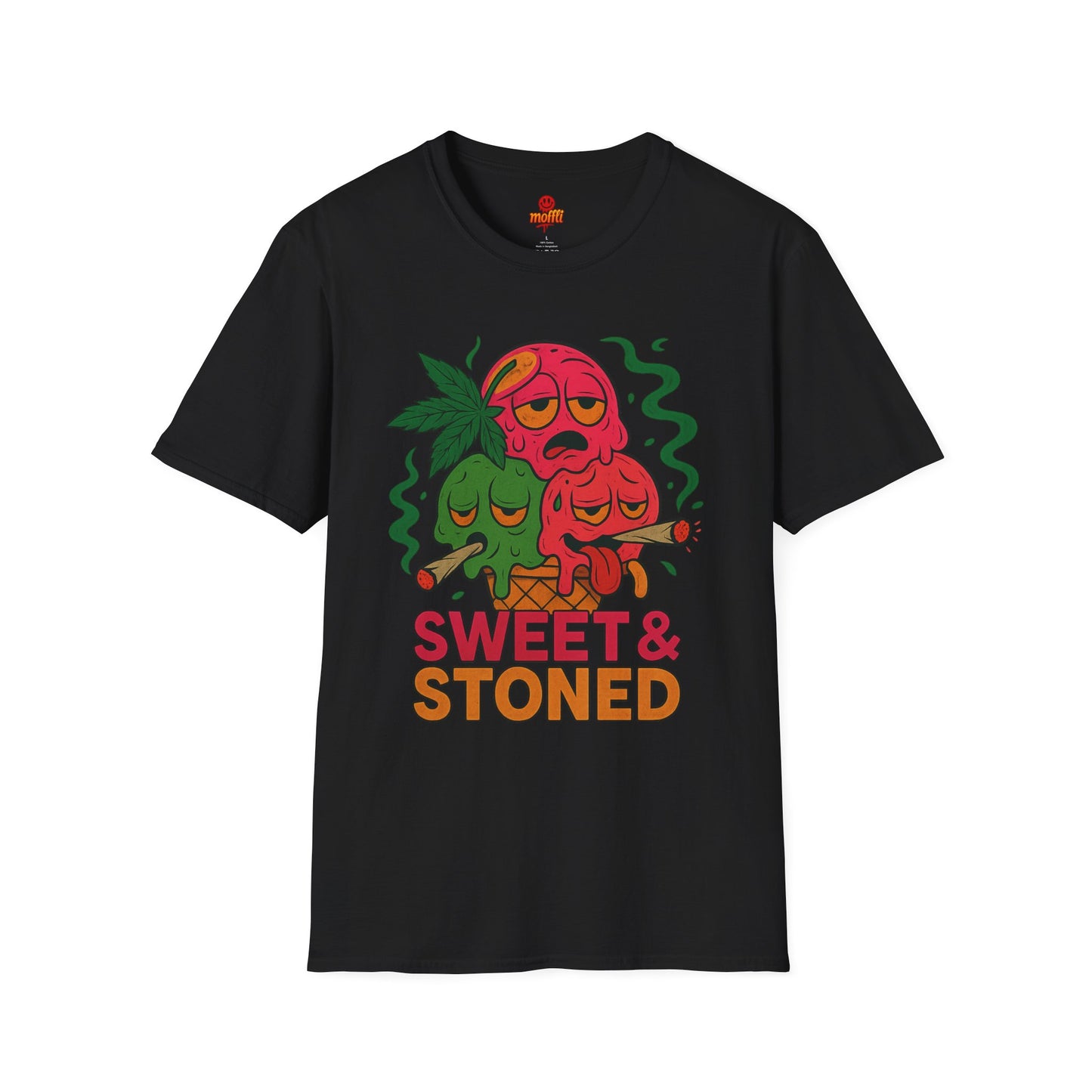 Sweet & Stoned T-Shirt – Funny Weed Ice Cream (Tax Included)