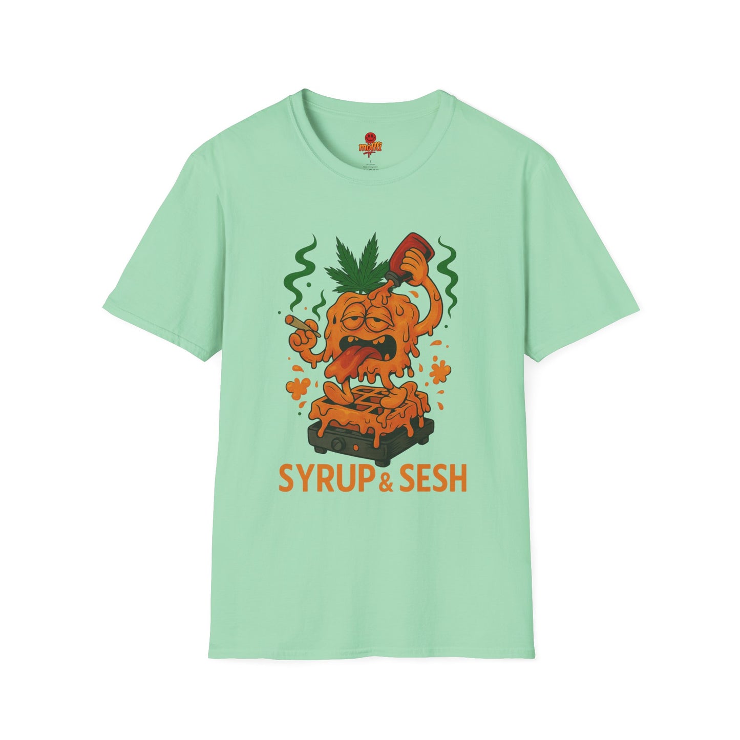 Syrup & Sesh T-Shirt – Funny Weed Waffle Shirt (Tax Included)