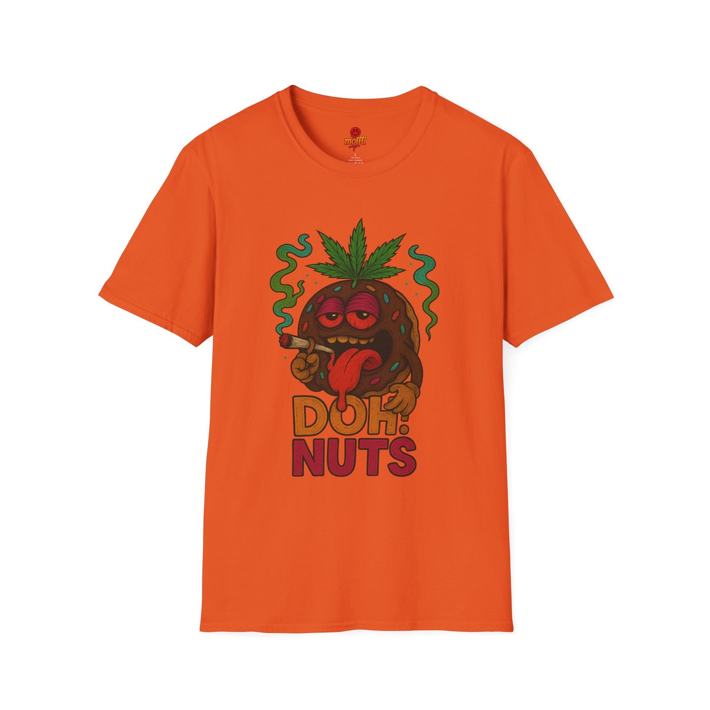 DOH! NUTS Black Chocolate Donut Stoner Shirt (Tax Included)
