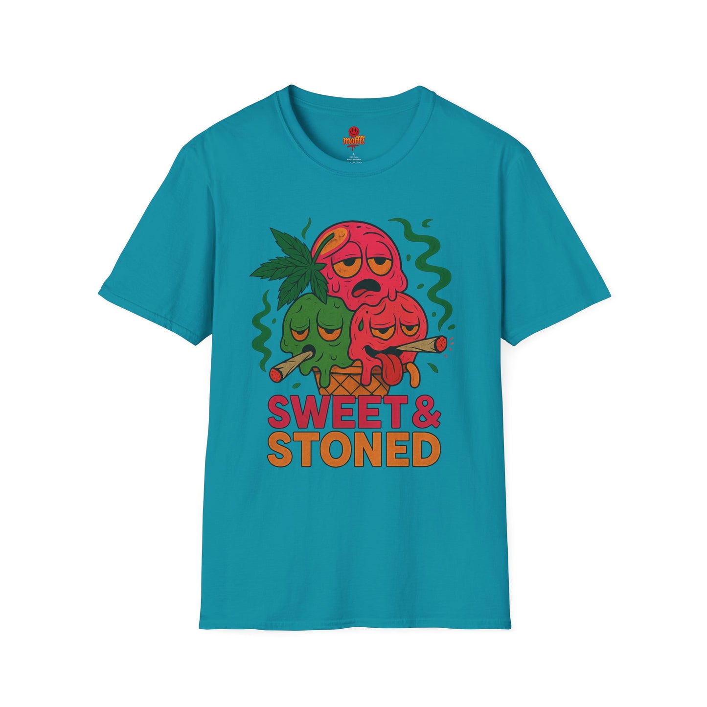 Sweet & Stoned T-Shirt – Funny Weed Ice Cream (Tax Included)
