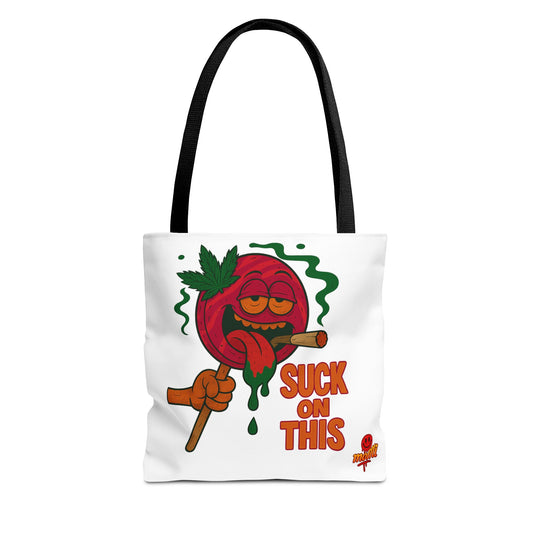 Suck on This Tote Bag – Funny Lollipop Weed Design (Tax Included)