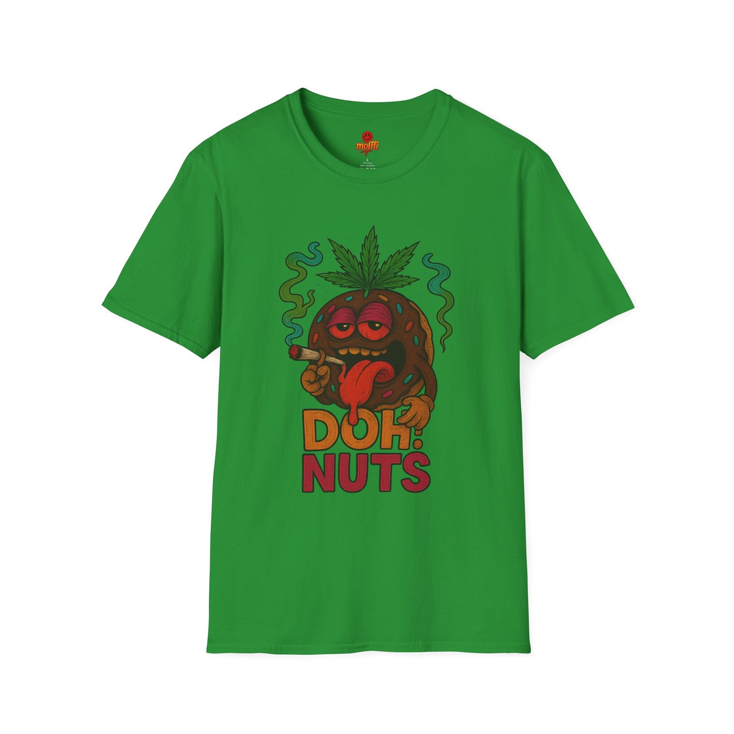 DOH! NUTS Black Chocolate Donut Stoner Shirt (Tax Included)