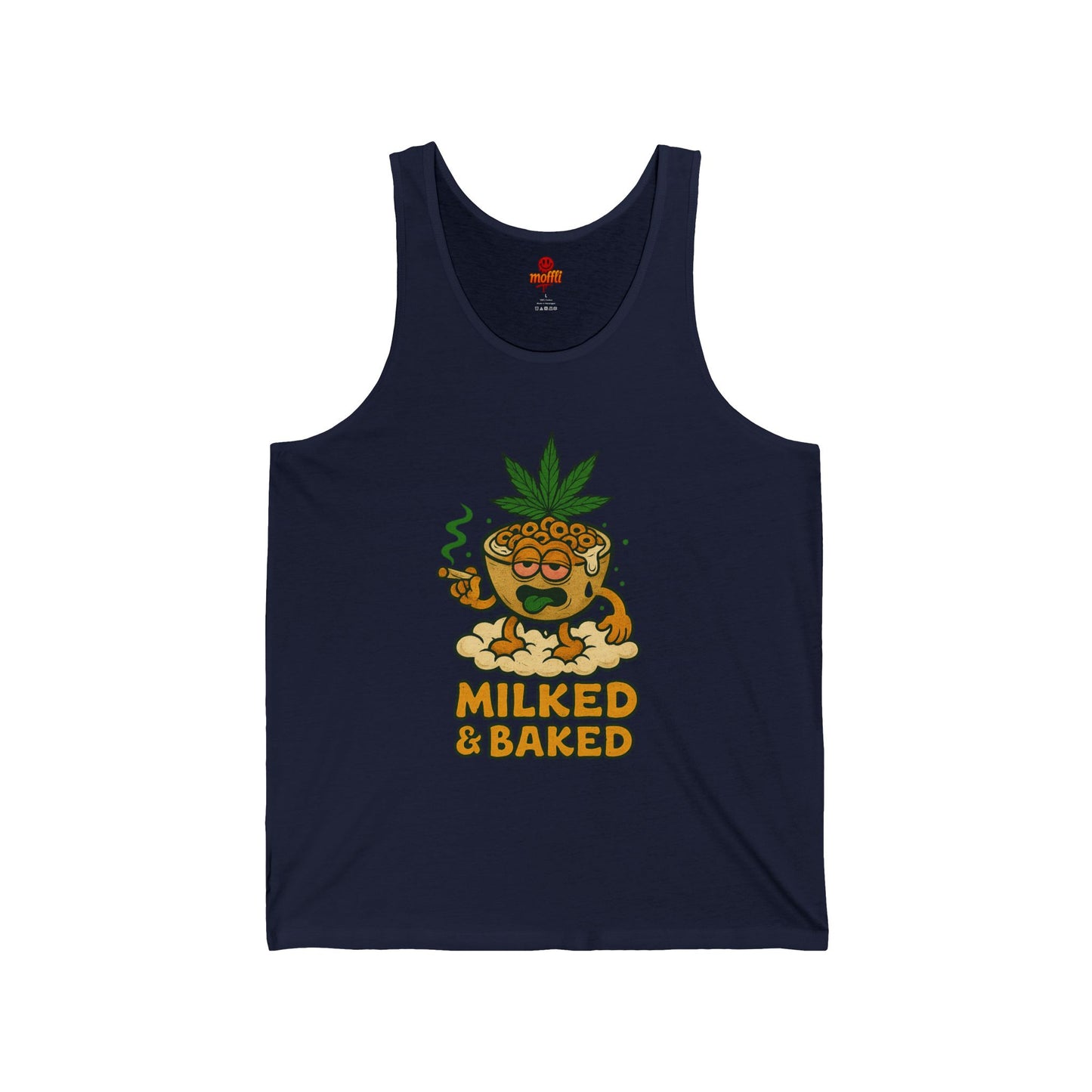 Milked & Baked Tank Top, Funny Weed Cereal (Tax Included)