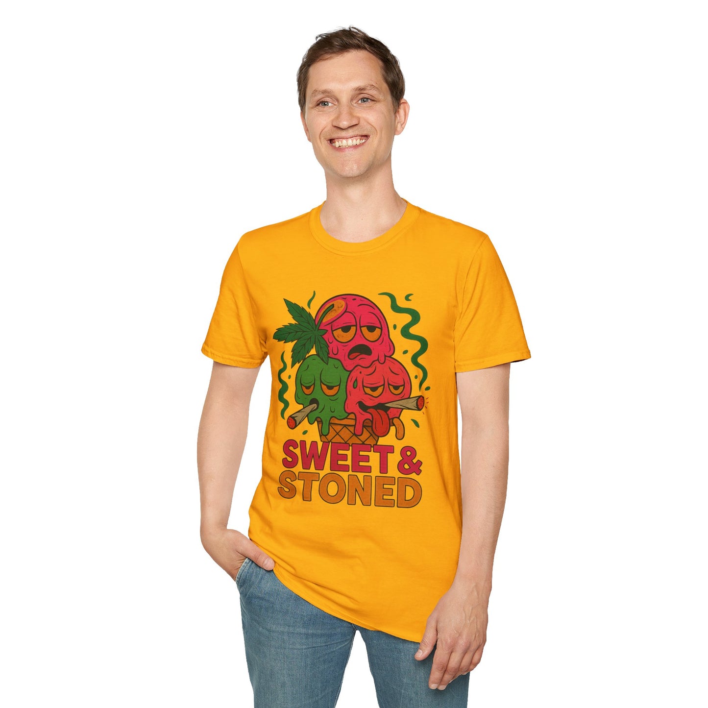 Sweet & Stoned T-Shirt – Funny Weed Ice Cream (Tax Included)
