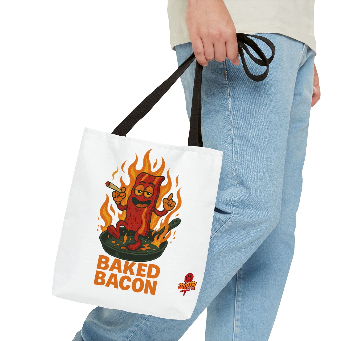 Baked Bacon Tote Bag – Funny Stoner Bacon Weed (Tax Included)