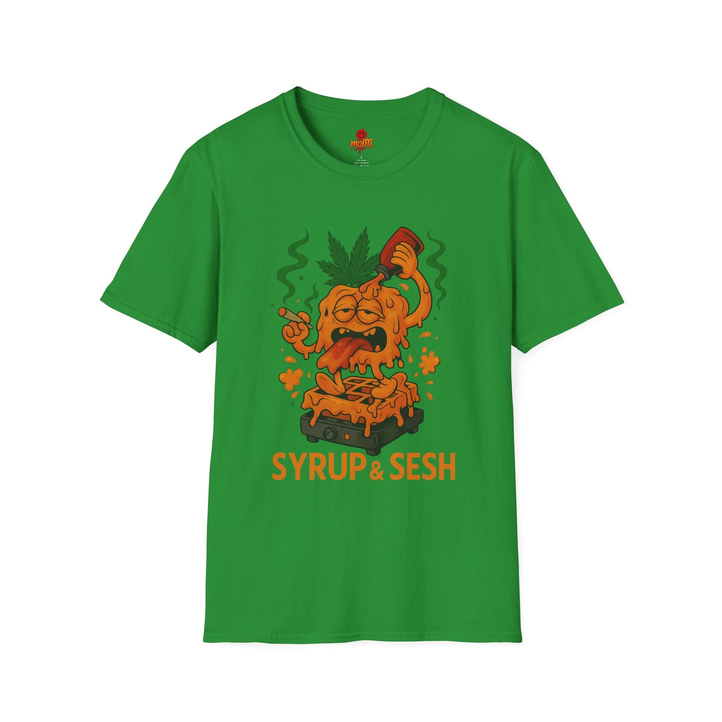 Syrup & Sesh T-Shirt – Funny Weed Waffle Shirt (Tax Included)
