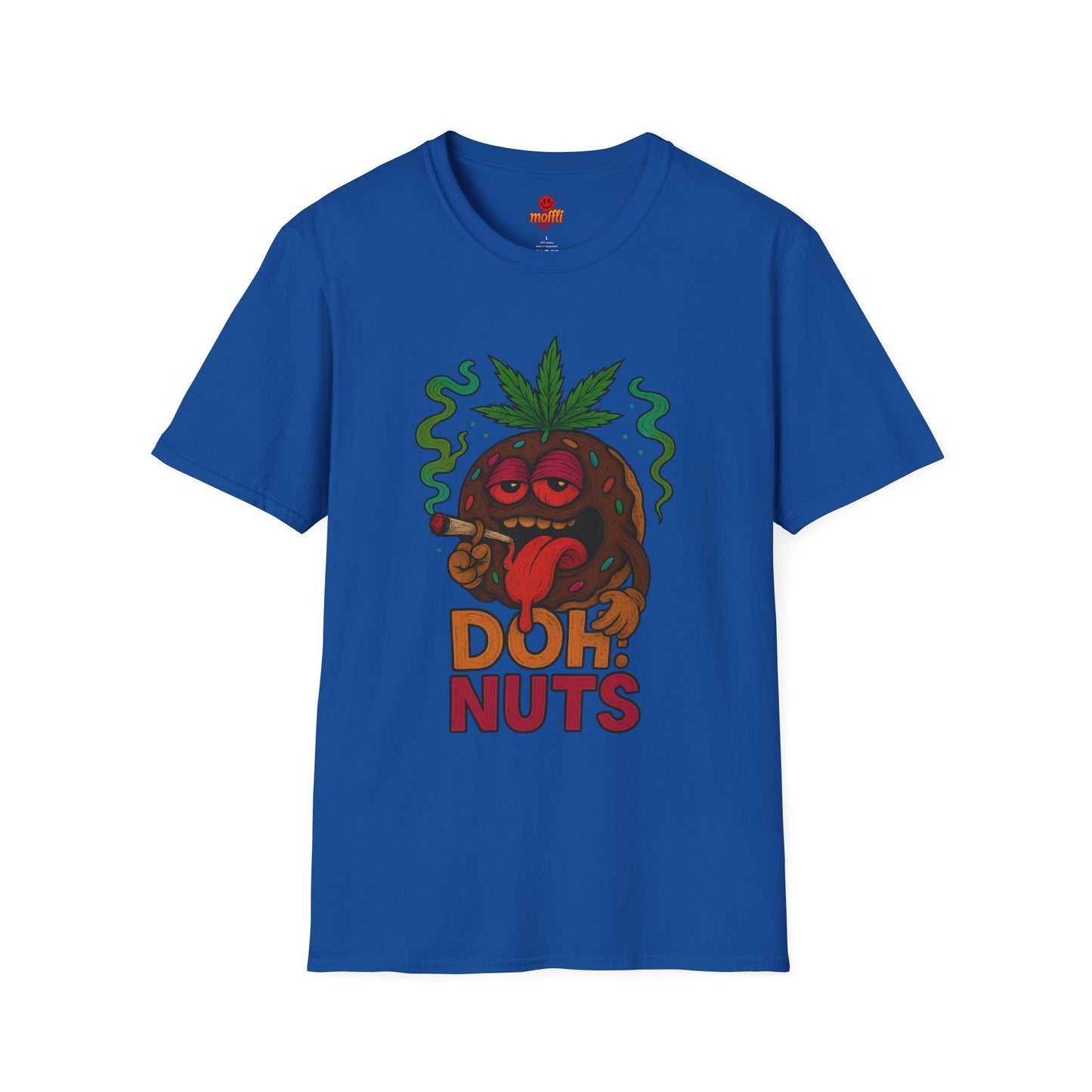 DOH! NUTS Black Chocolate Donut Stoner Shirt (Tax Included)