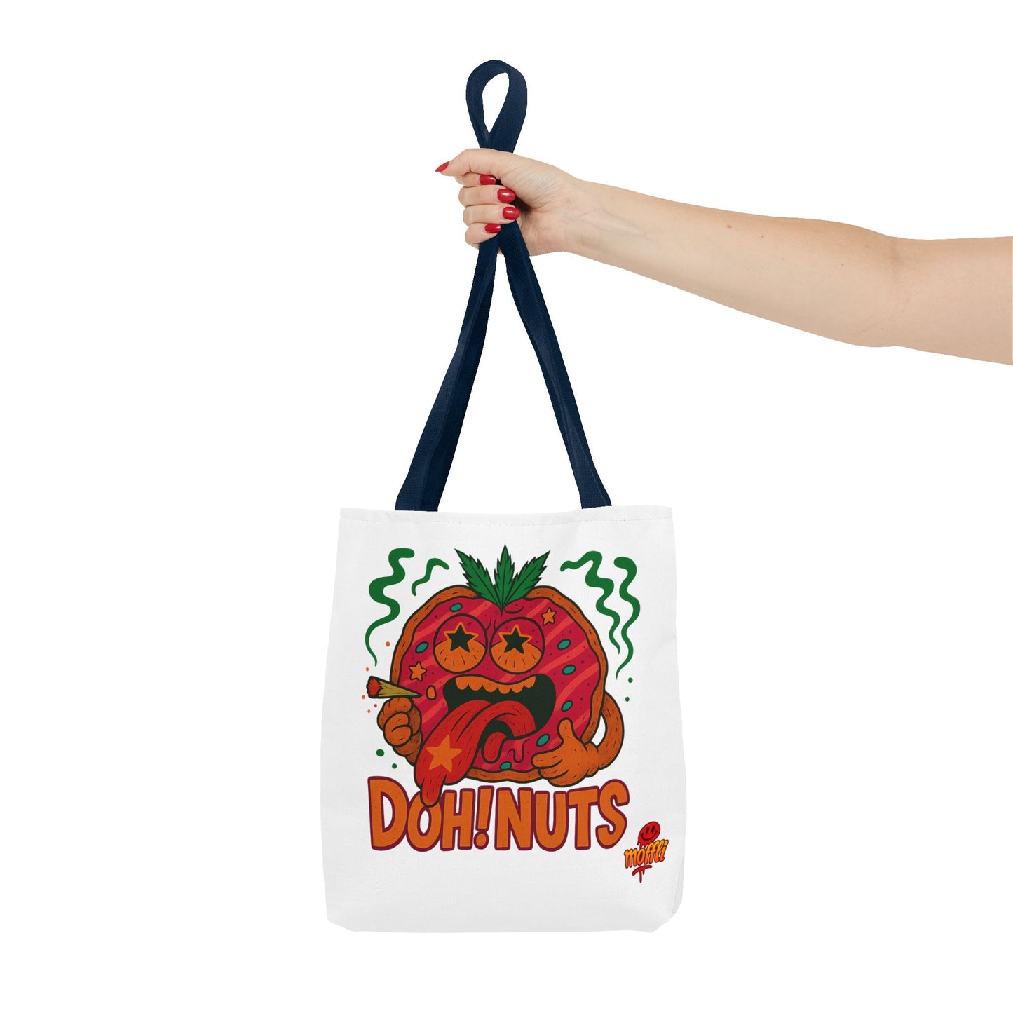 Doh! Nuts Star Eyes Tote Bag – Funny Weed Donut Stoner Bag (Tax Included)