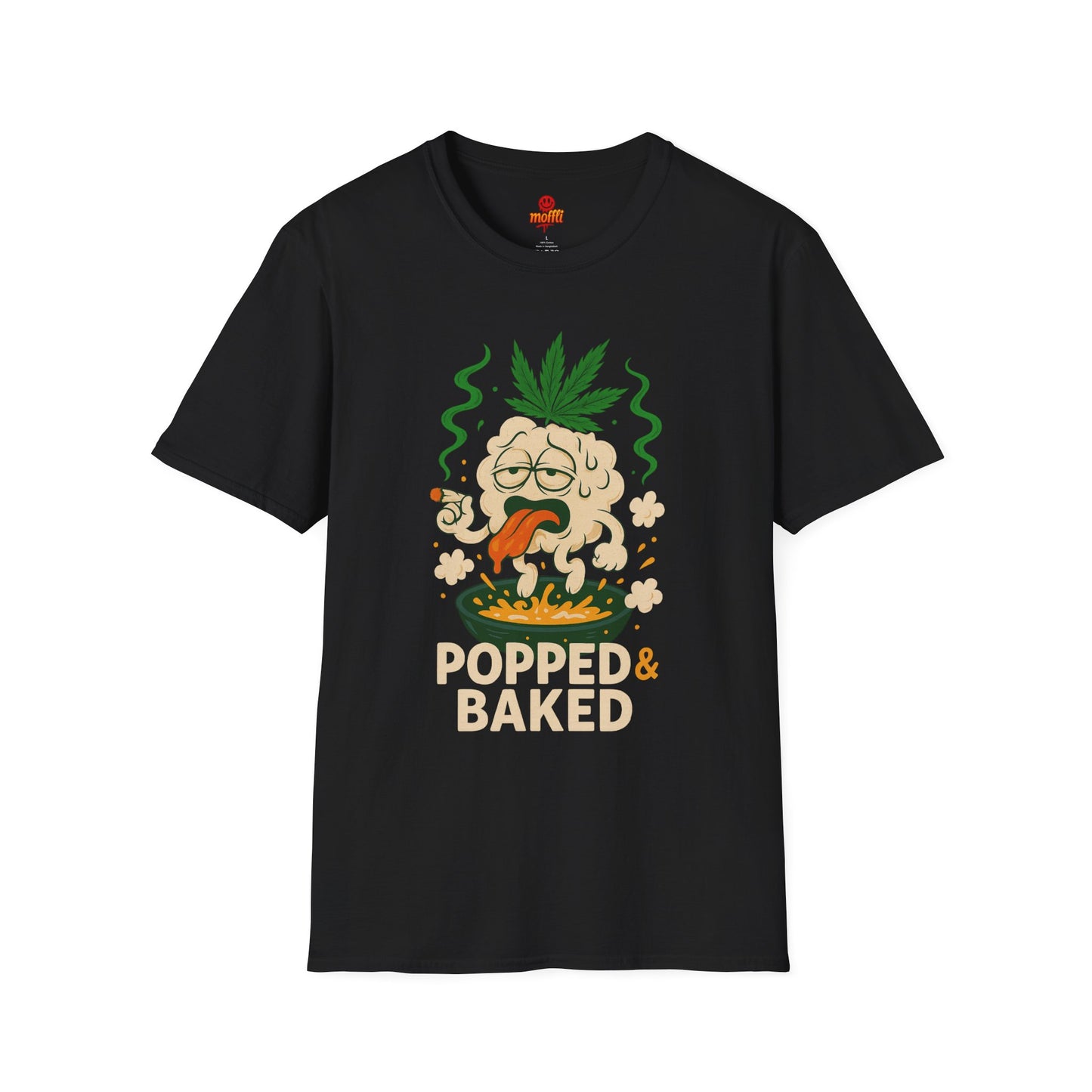 Popped & Baked – Funny Weed Popcorn Shirt (Tax Included)