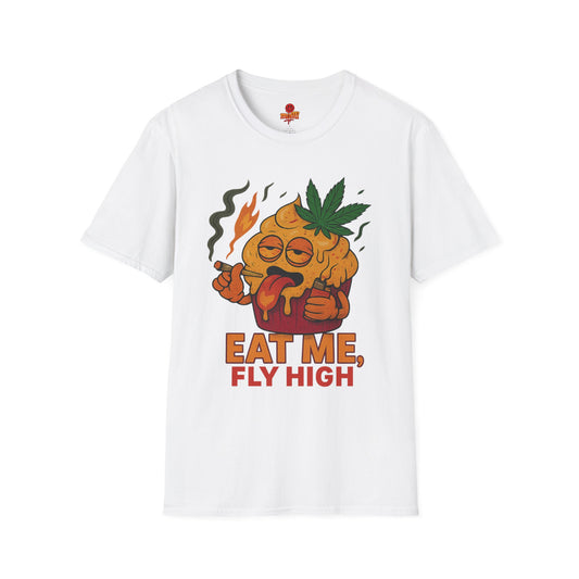 Eat Me Fly High T-Shirt – Funny Weed Muffin Shirt (Tax Included)