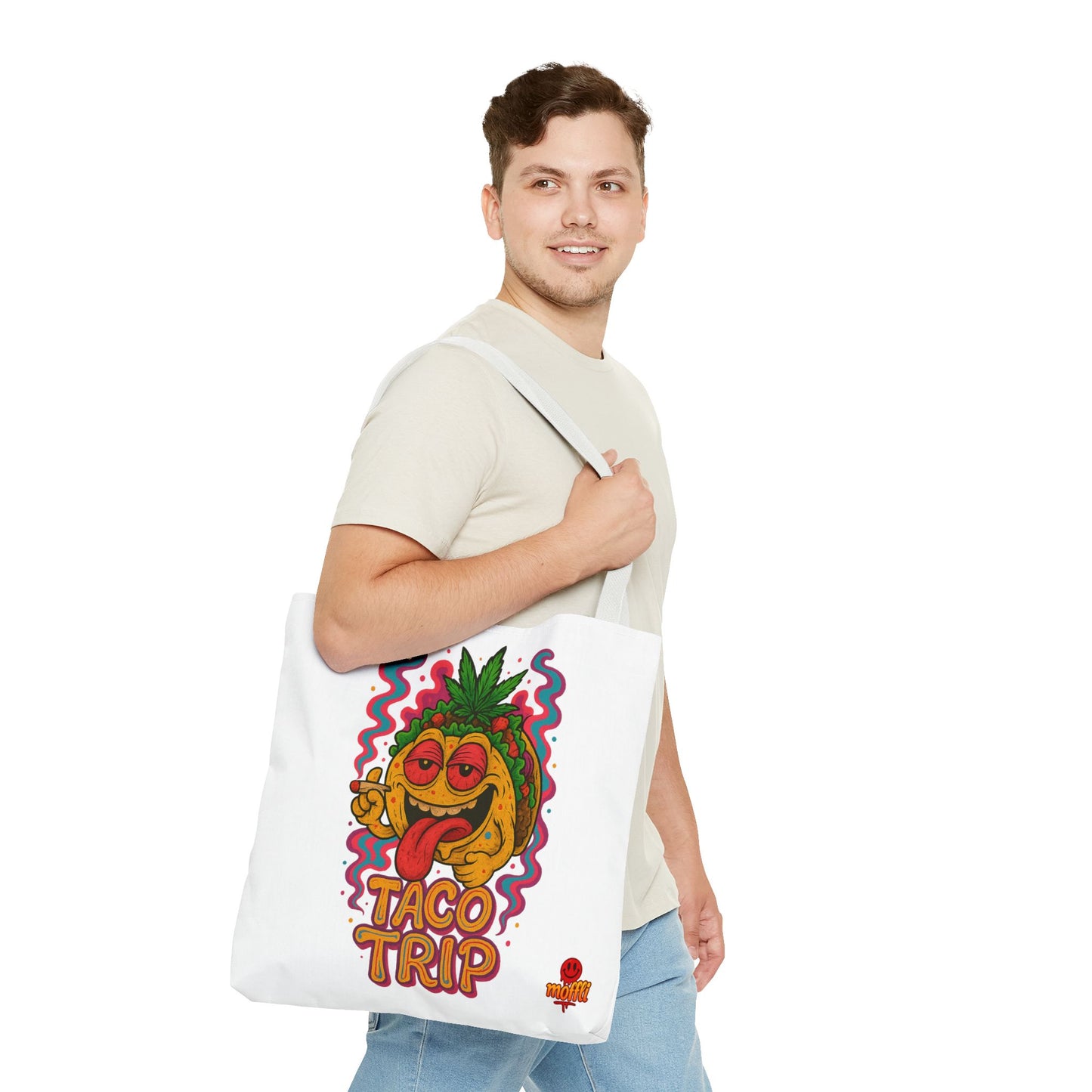 Taco Trip Tote Bag – Funny Stoner Taco Design (Tax Included)