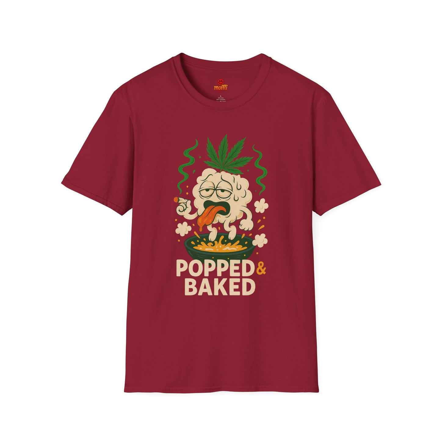Popped & Baked – Funny Weed Popcorn Shirt (Tax Included)