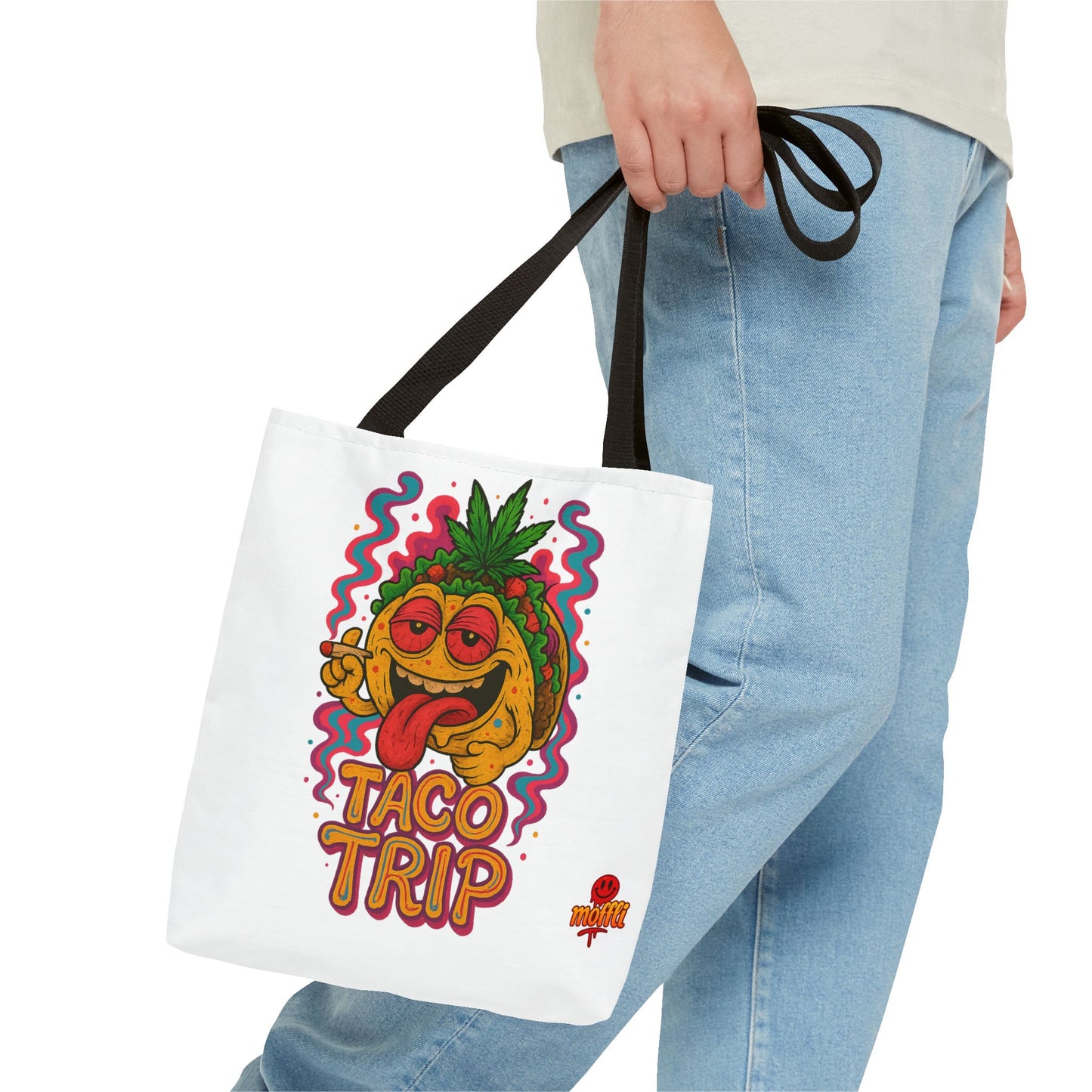 Taco Trip Tote Bag – Funny Stoner Taco Design (Tax Included)