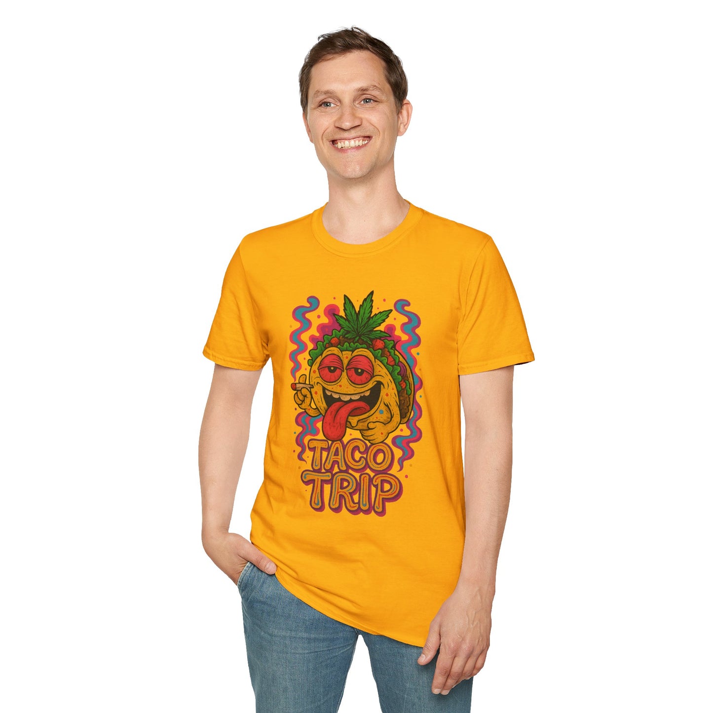 Taco Trip T-Shirt – Funny Weed Taco Shirt (Tax Included)