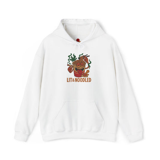 Lit & Noodled Hoodie – Funny Ramen Weed (Tax Included)