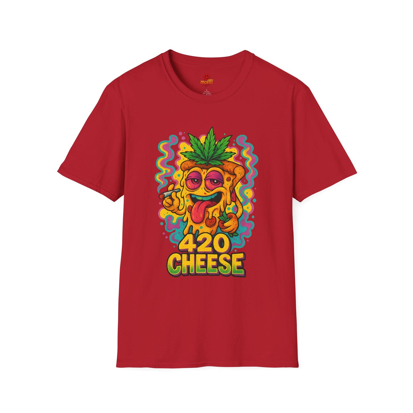 420 Cheese Weed Shirt – Funny Trippy Pizza T-Shirt (Tax Included)