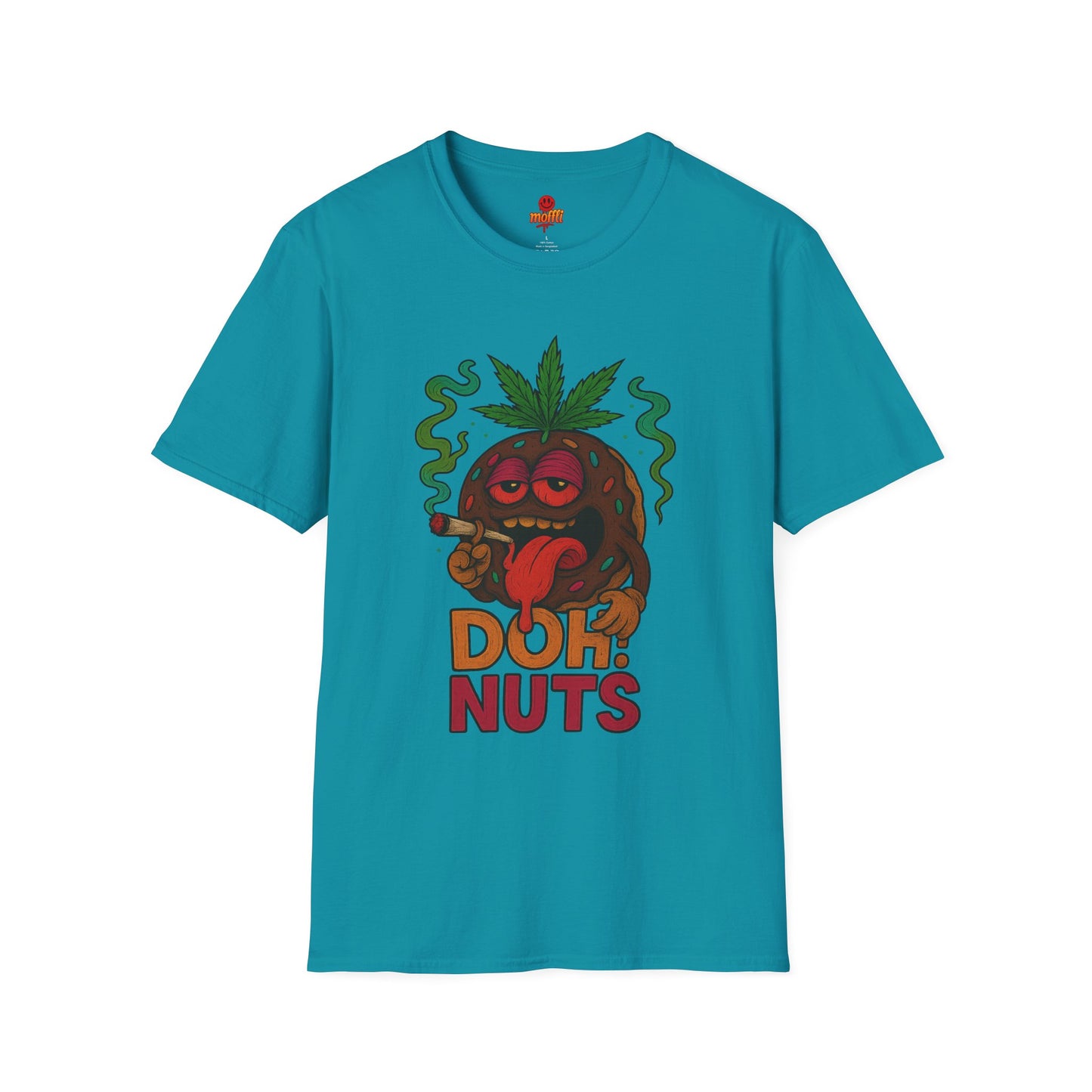 DOH! NUTS Black Chocolate Donut Stoner Shirt (Tax Included)