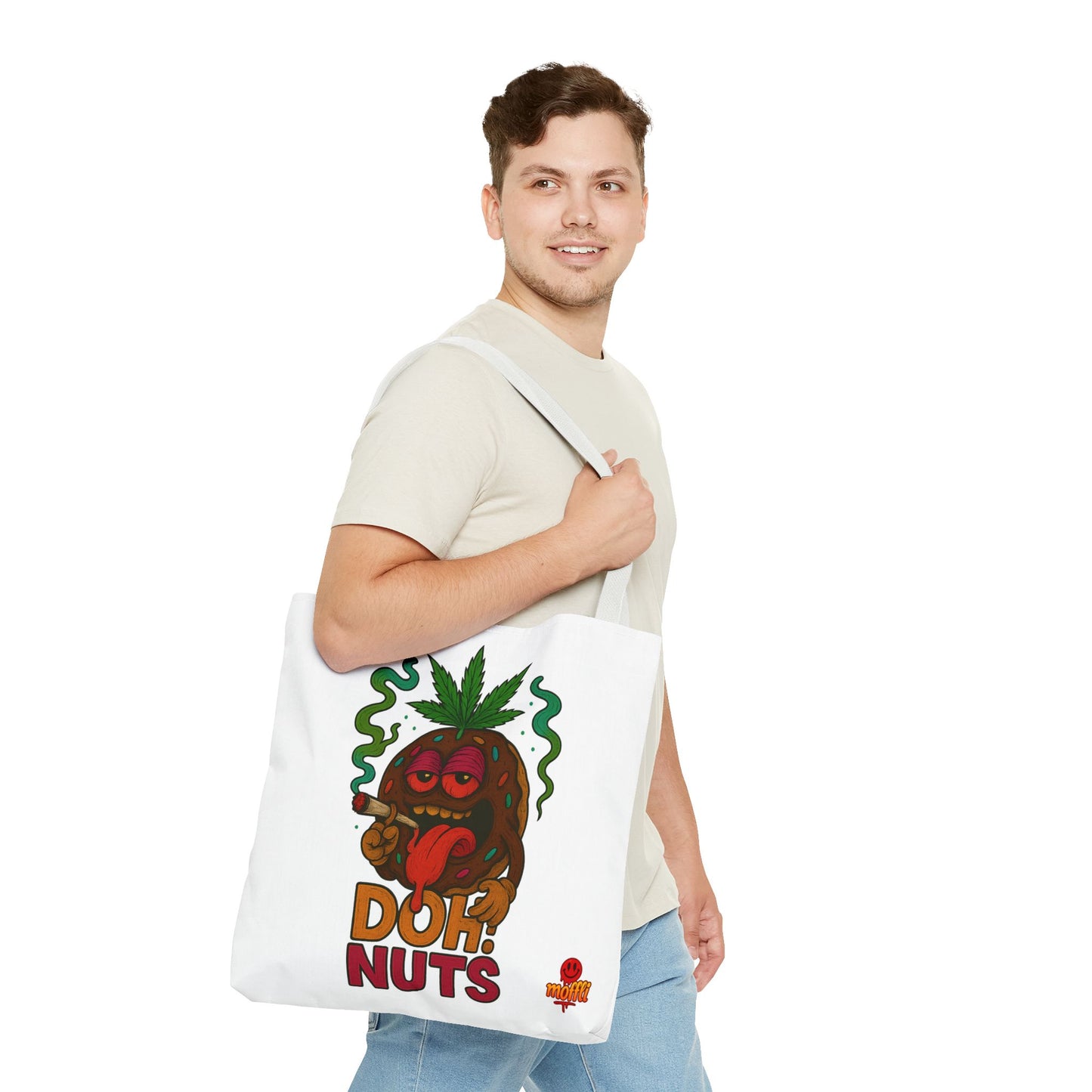 Doh! Nuts Tote Bag – Funny Weed Donut Design (Tax Included)