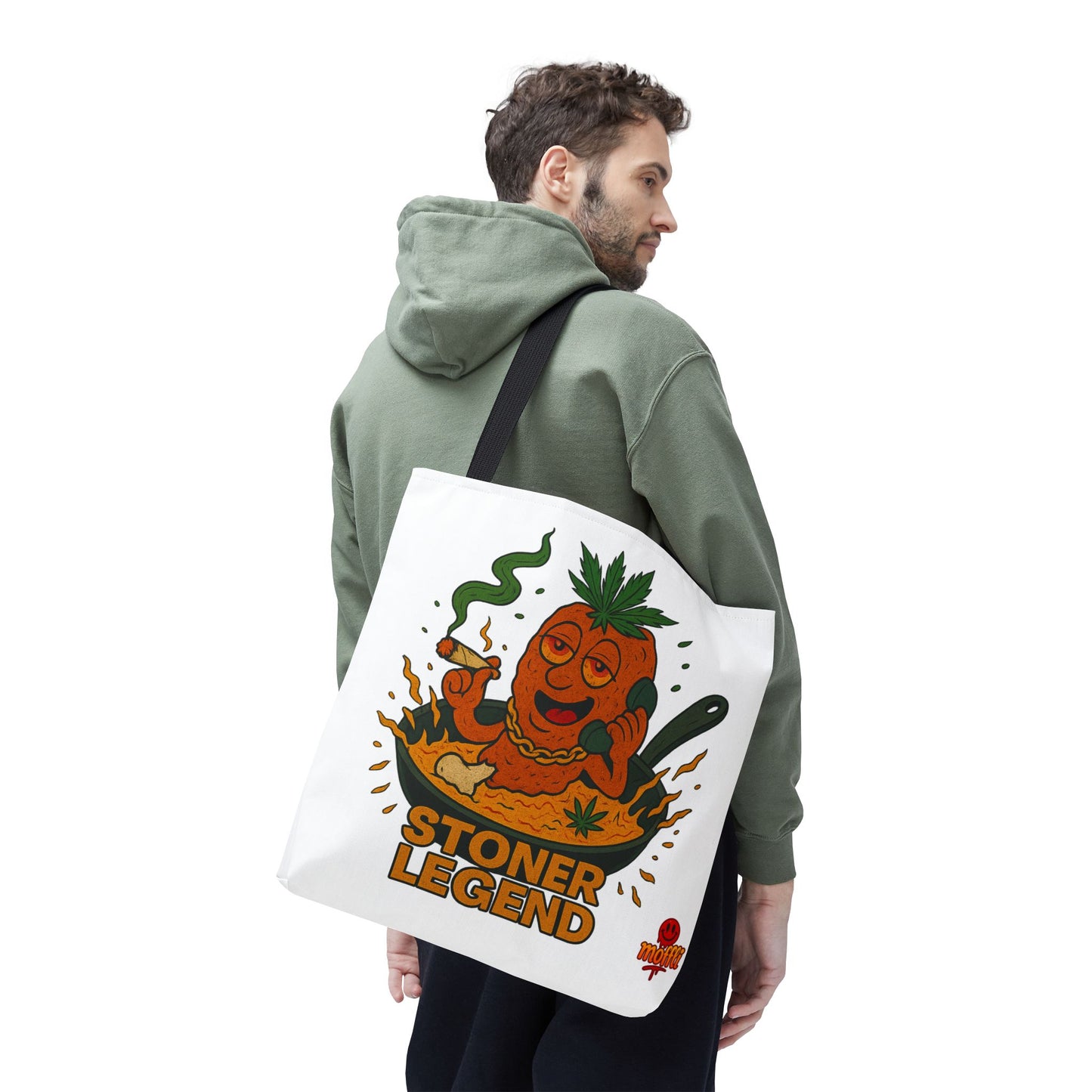 Stoner Legend Tote Bag – Funny Weed Chef Design (Tax Included)